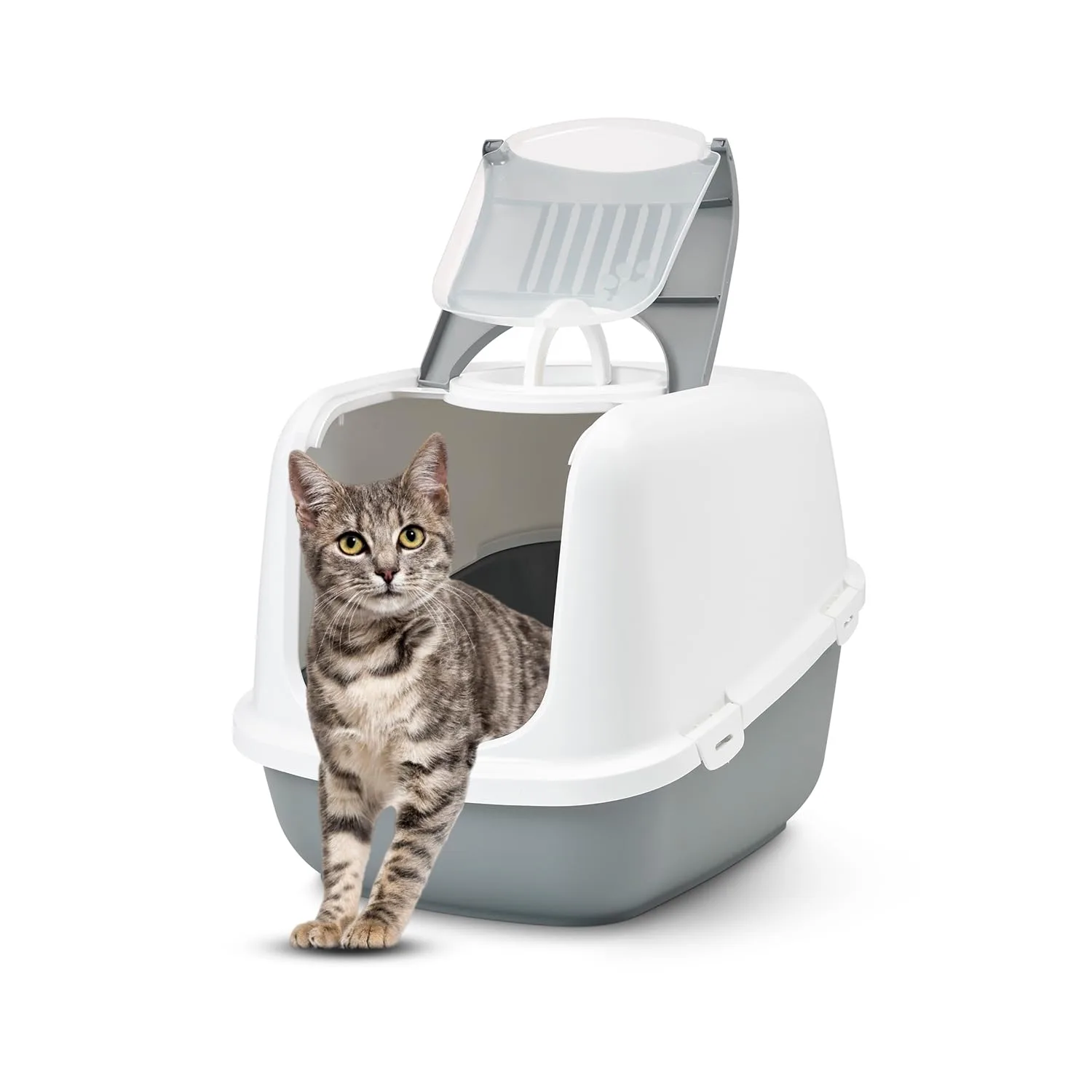 In-Depth Review: best cat litter box - Savic Nestor Jumbo Cat Toilet, Prevent Throwing of cat Litter, Durable, Lightweight, Easy to use and Reduces Od 8 Savic Nestor Jumbo Cat To - view 7