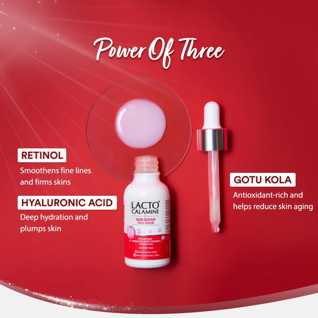 In-Depth Review: best hyaluronic acid serum - Lacto Calamine 10% Retinol Complex Face Serum with Hyaluronic Acid & Gotu Kola | Reduces Fine Lines 5 Lacto Calamine 10% Retino - view 4