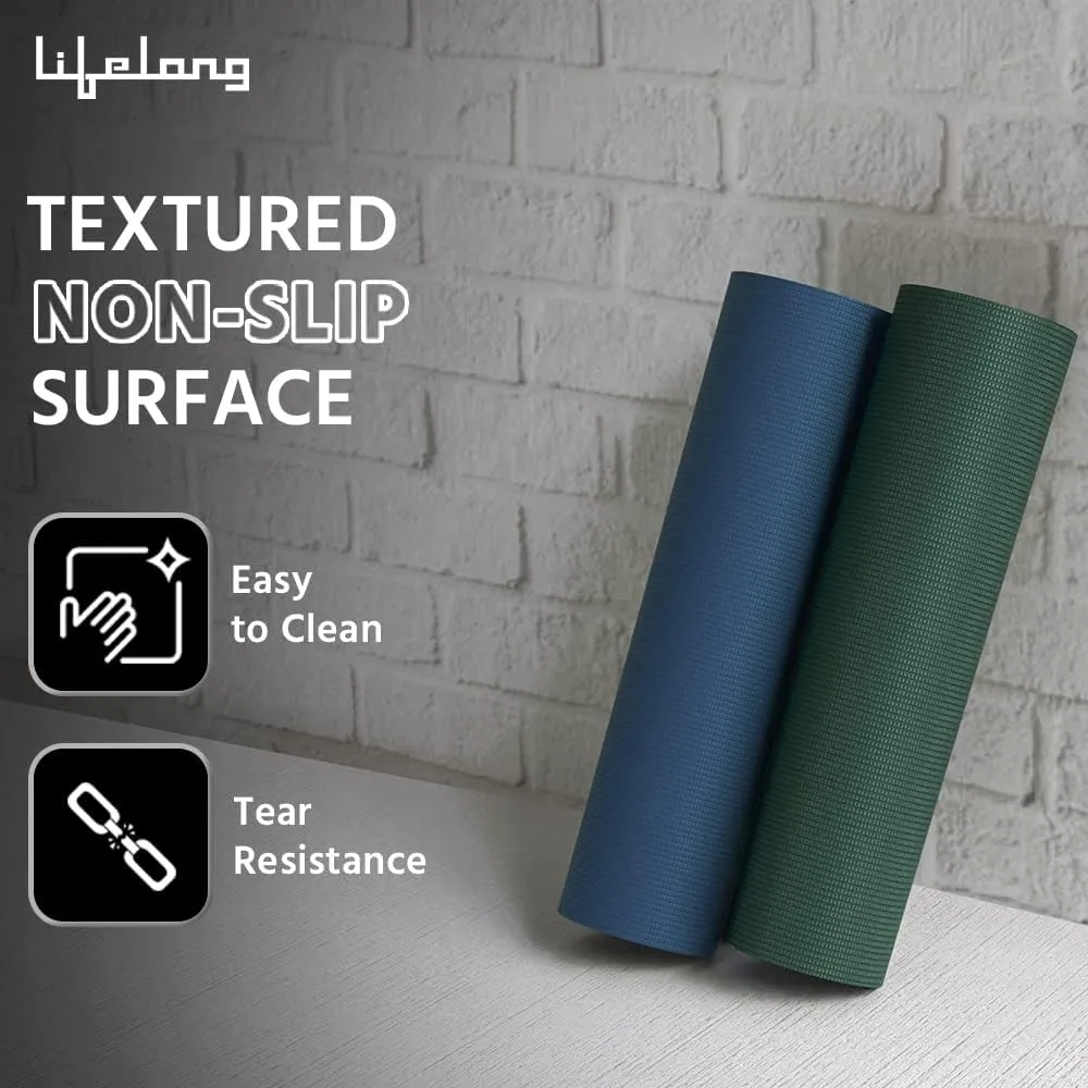 In-Depth Review: best yoga mat india - Lifelong Yoga Mat for Gym, Yoga & Home Workout | EVA Material 4mm Thick Anti-Slip Exercise & Fitness Mat with C 6 Lifelong Yoga Mat for Gym, Y - view 5