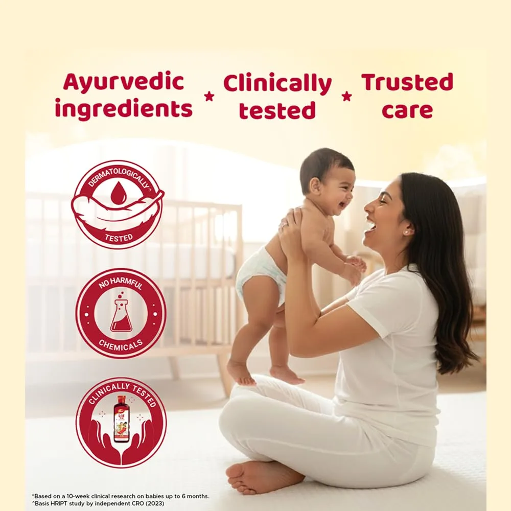 In-Depth Review: best baby oil massage - Dabur Lal Tail : Ayurvedic Baby Massage Oil 500Ml|Clinically Tested 2X Faster Physical Growth For Stronger Bo 6 Dabur Lal Tail : Ayurvedi - view 5