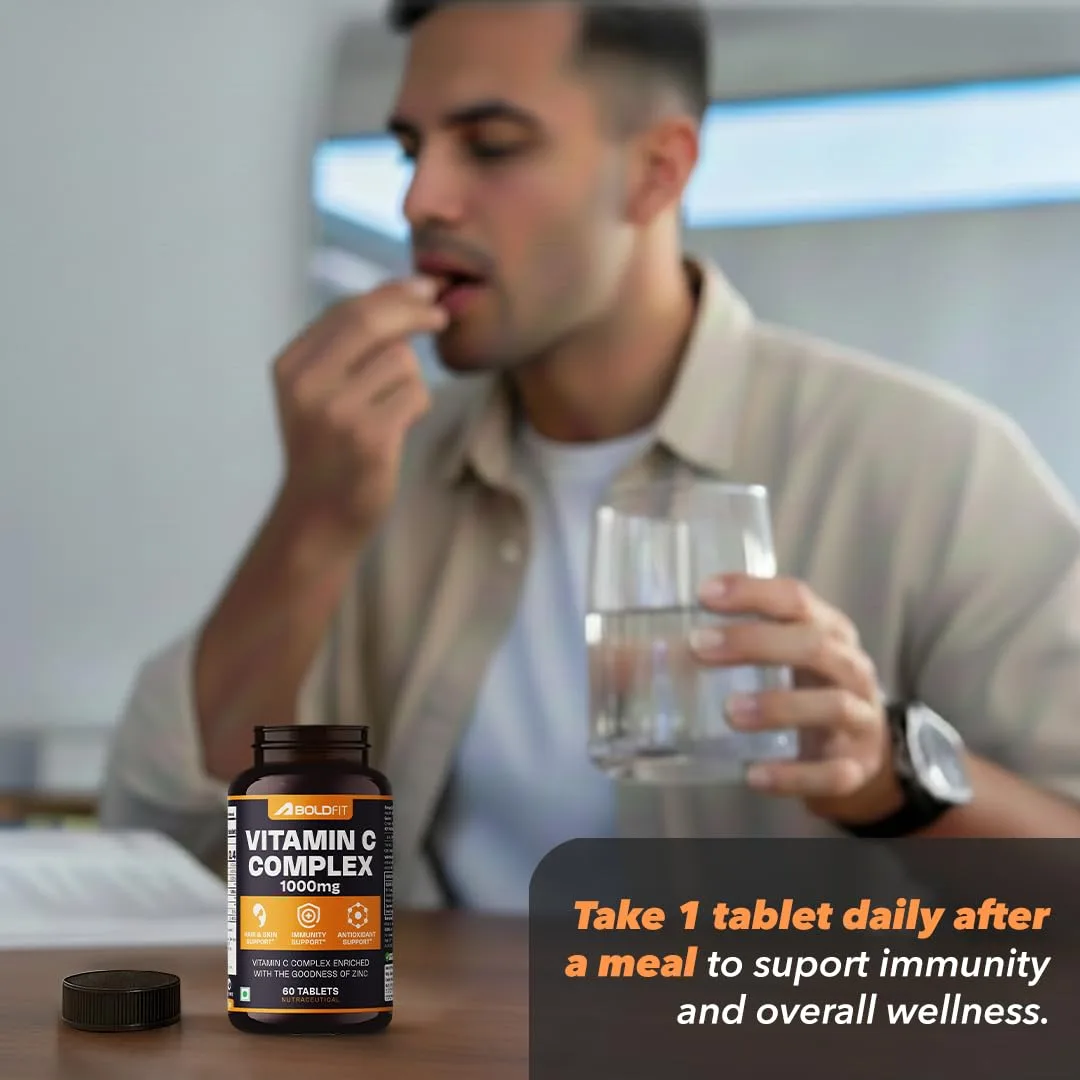 In-Depth Review: best immunity booster supplements - Boldfit Vitamin C Tablets for Men and Women Vitamin C Supplement with Amla Orange Extract and Zin 4 best immunity booster supplements view 2