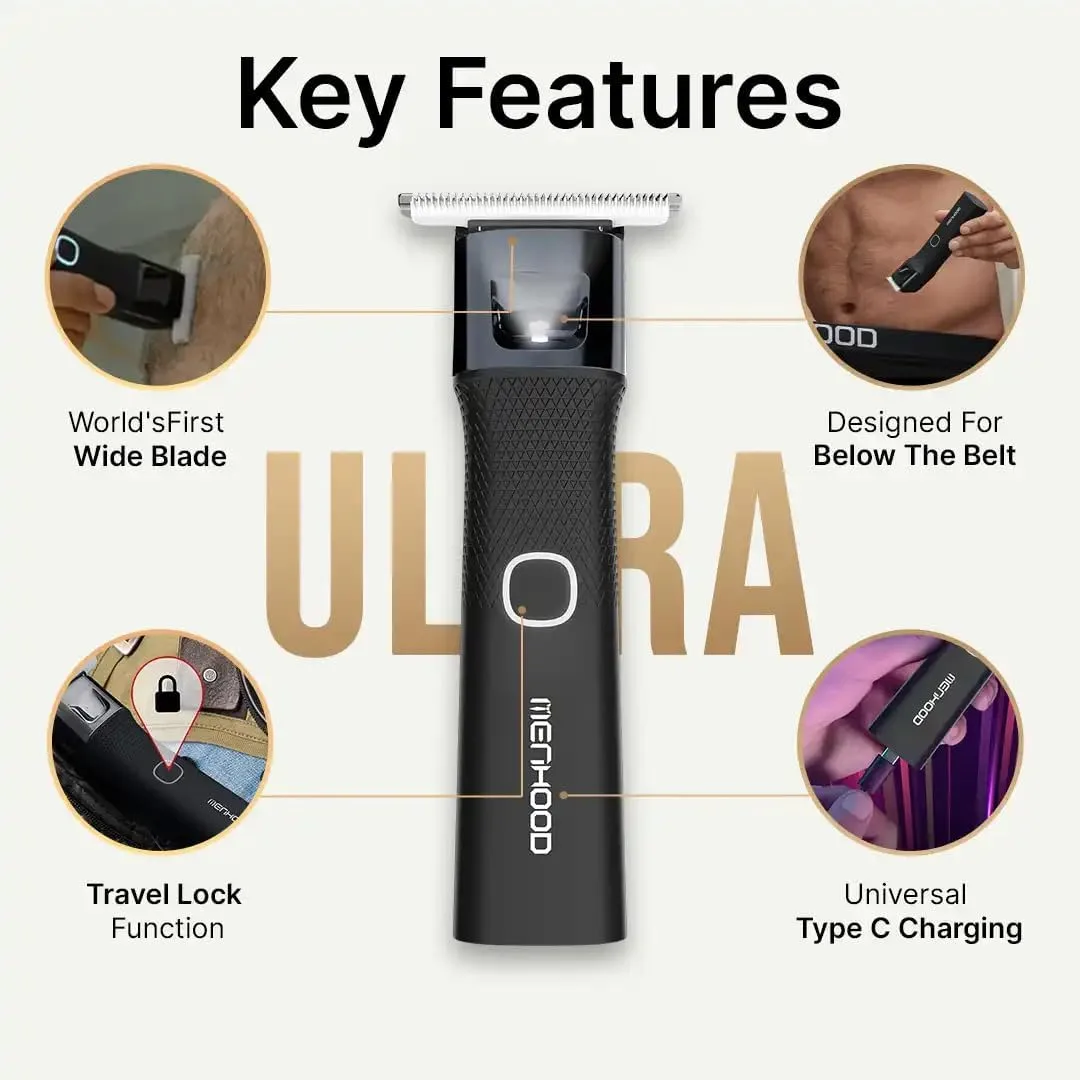 In-Depth Review: best trimmer for men - MENHOOD Trimmer Ultra 3-in-1 Beard Body Groin Nose Ear Trimmer for Men IPX7 Waterproof Ceramic Blade 7000 RPM 4 best trimmer for men view 2