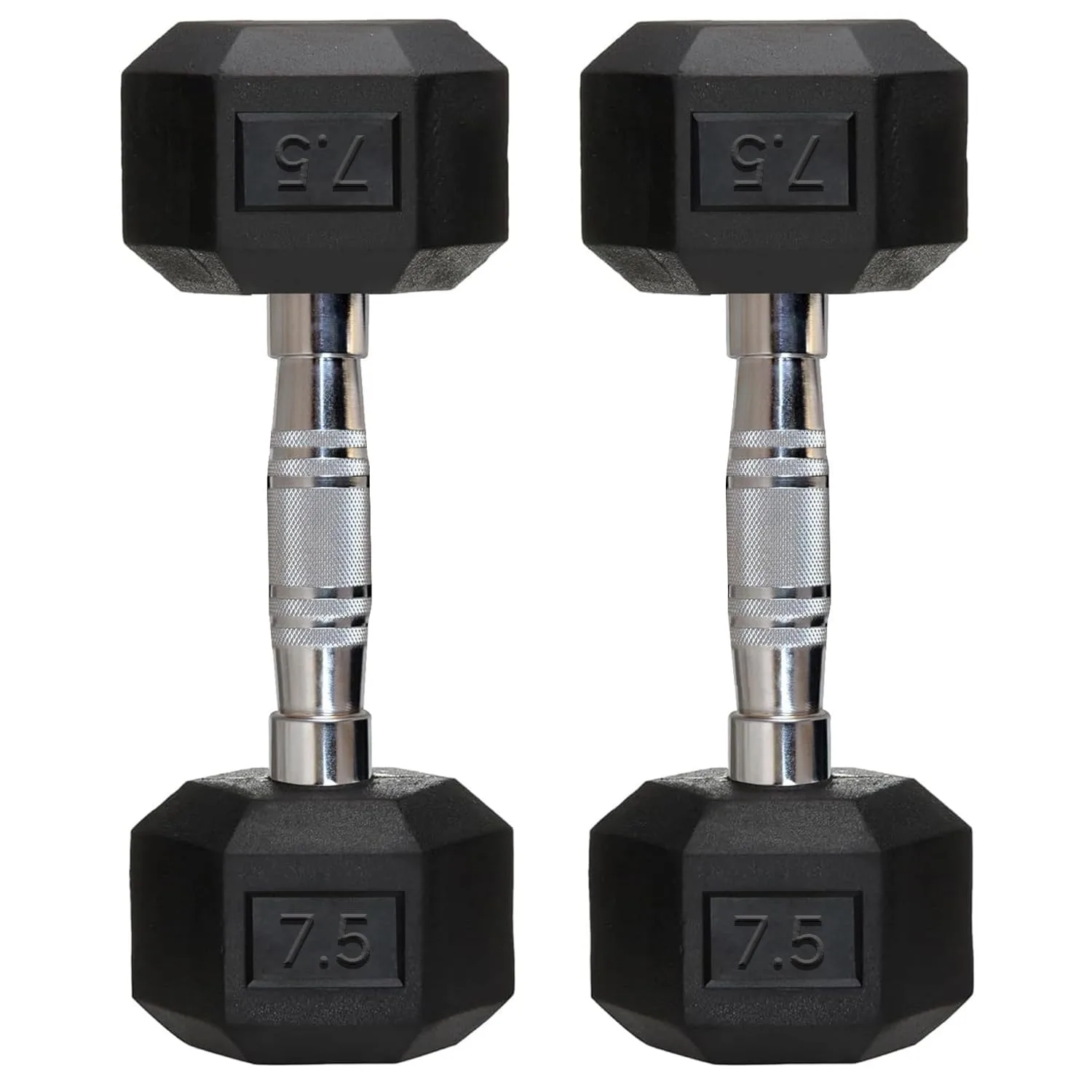 In-Depth Review: best dumbbells for home gym - FITRXX Rubber Coated Hexa Dumbbell Set (7.5 kg Pair) | Professional Exercise Dumbbells for Men & Women 2 best dumbbells for home gym