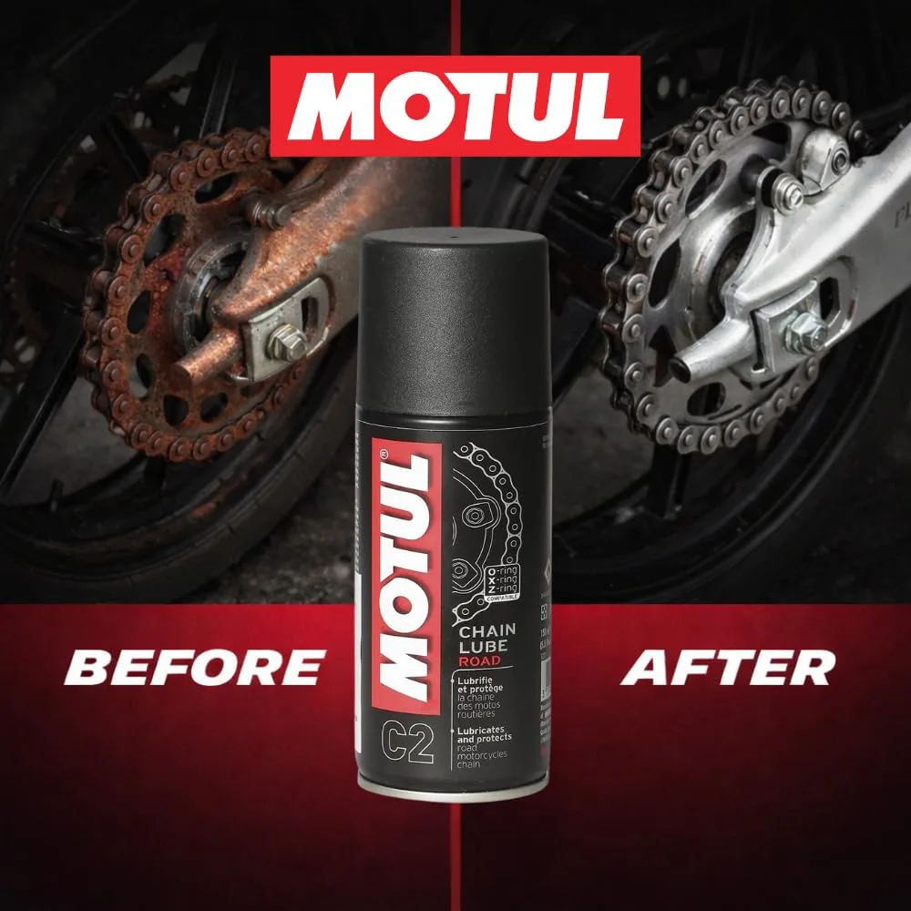 In-Depth Review: best bike chain lubricant - Motul C2 Motorcycle Chain Lube | Advanced Lubrication Spray for Bike Chains | Protects Against Wear & Cor 7 Motul C2 Motorcycle Chain - view 6