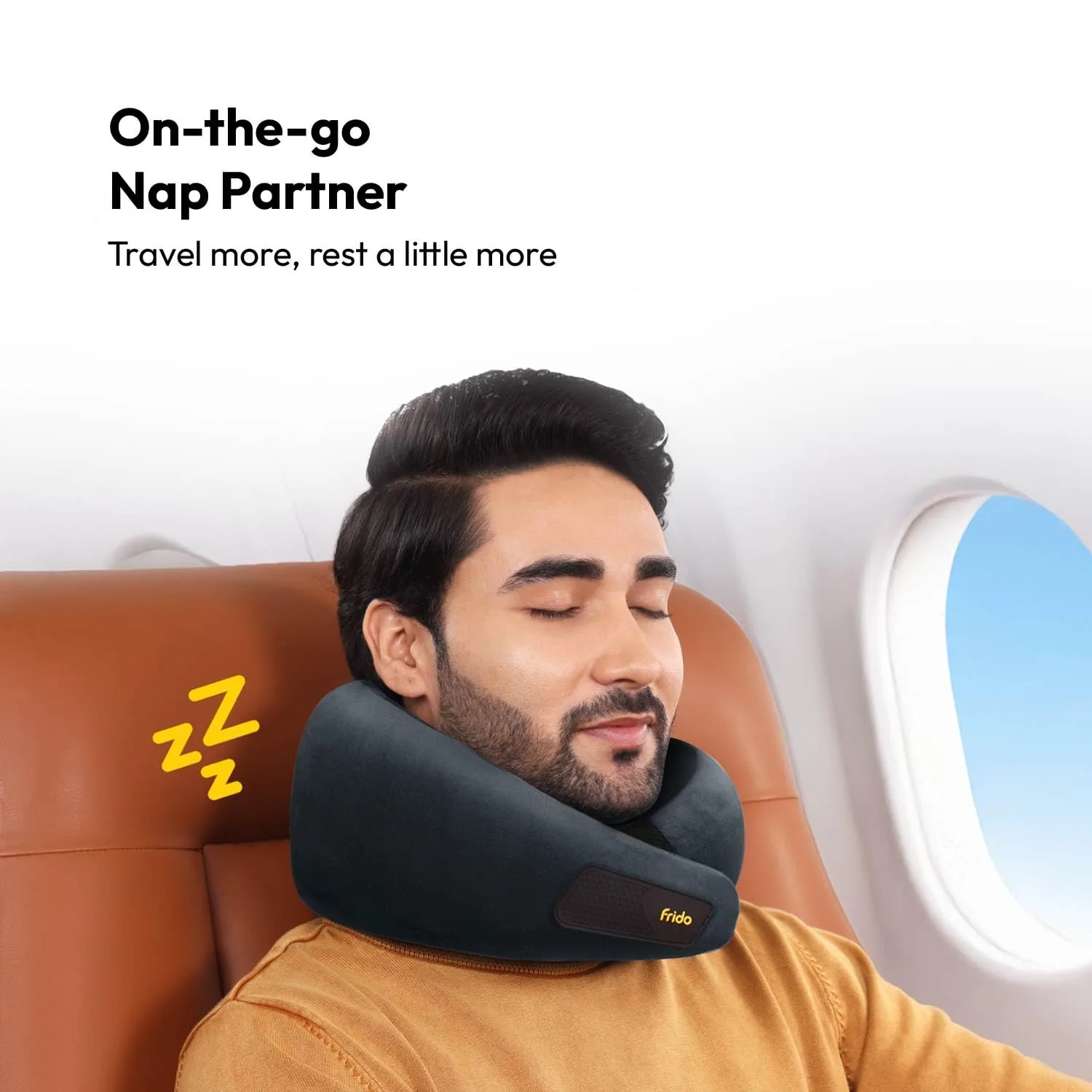 In-Depth Review: best travel pillow inflatable - Frido Travel Neck Pillow, 100% Hi-Per Foam, Lightweight Neck Support Pillow, Neck Pillow for Flight T 5 Frido Travel Neck Pillow, - view 4
