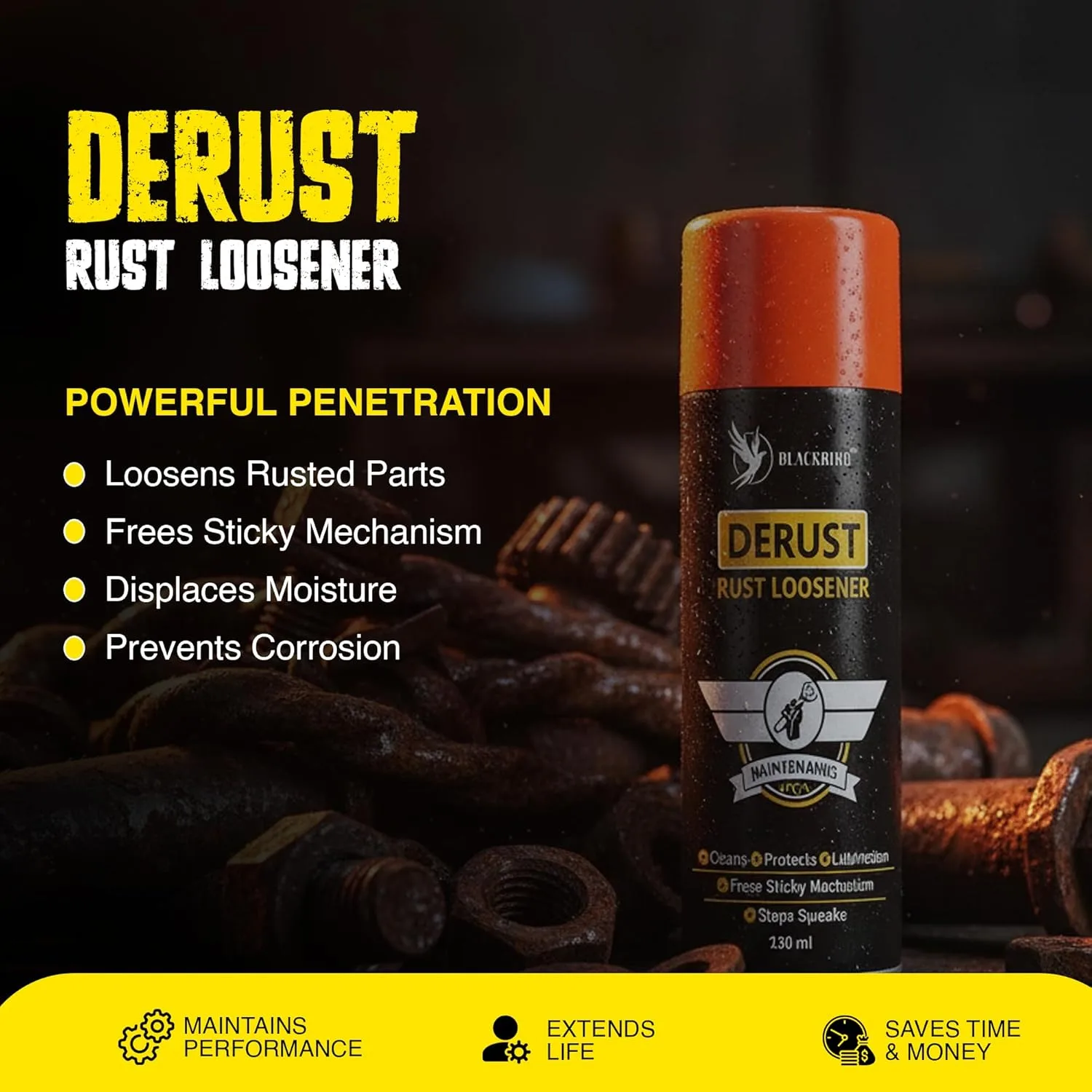 In-Depth Review: best bike cleaning kit - BLACKBIRD Bike Care Kit Chain Lube Spray 220ml, Chain Cleaner Spray 220ml, De-Rust 120ml, All in One Polish 5 BLACKBIRD Bike Care Kit Chain - view 4