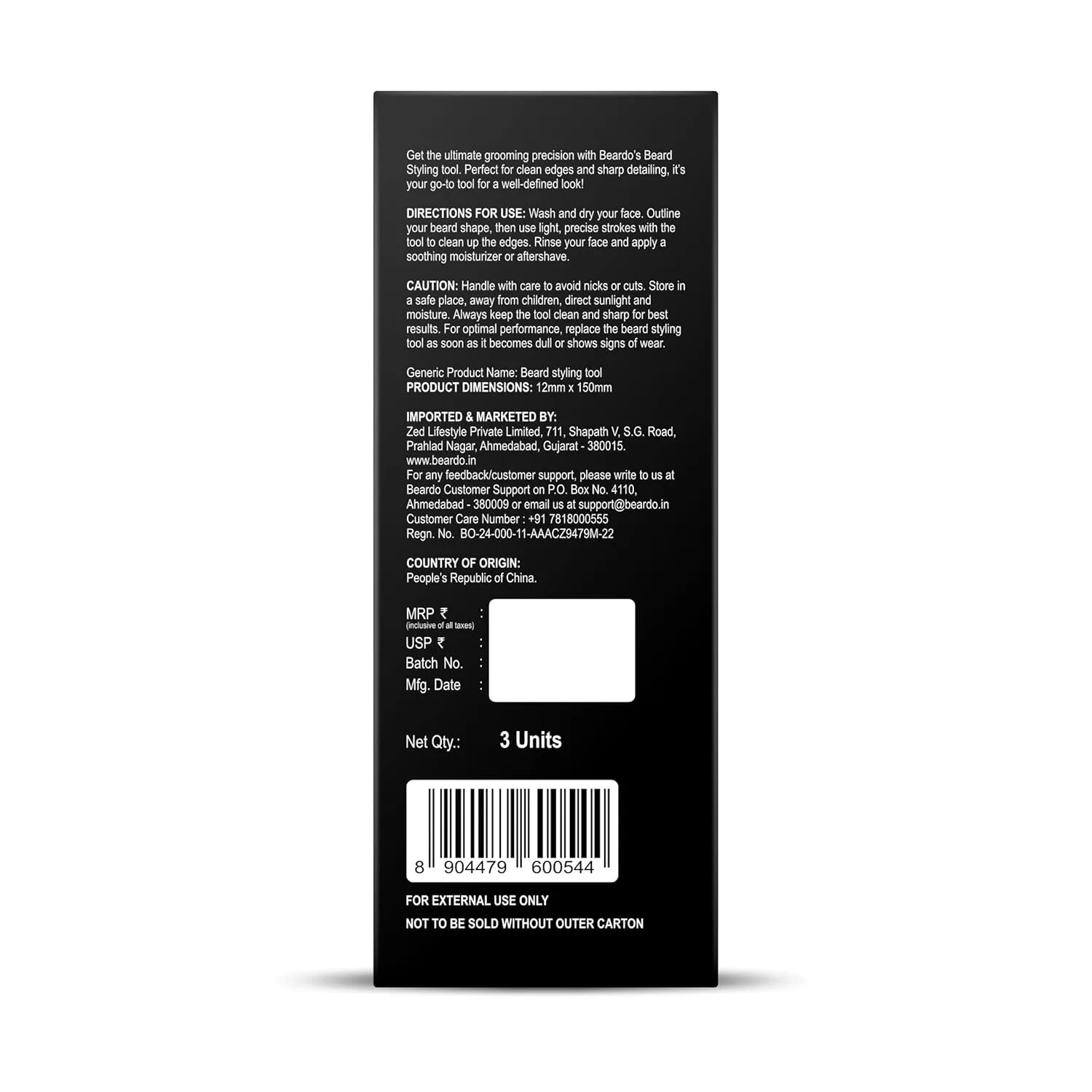 In-Depth Review: best beard shaping tool - Beardo Beard Styling Tool for Men | Pack of 3 | Beard Styling Razor for Men | Reusable Razor | Sharp, Safe 9 Beardo Beard Styling Tool - view 8