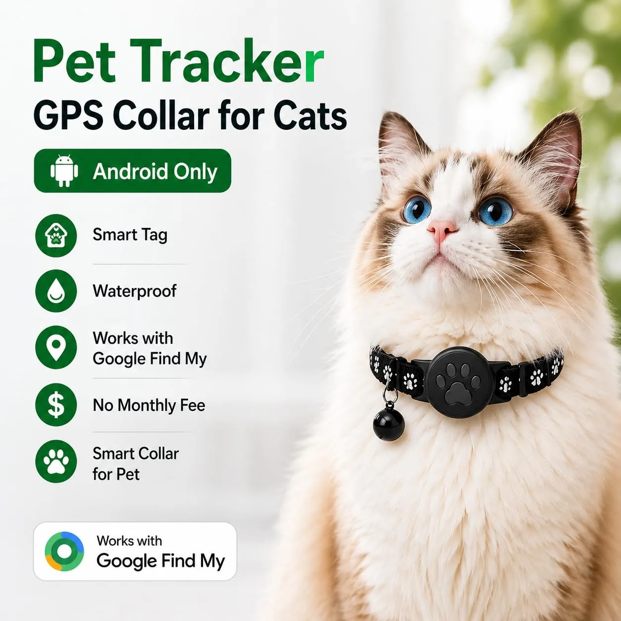 best pet gps tracker - Pet Tracker,GPS Collar for Cats (Andr 2 Pet Tracker,GPS Collar - view 2