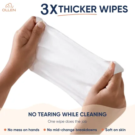 OLLEN Extra Thick Baby Wi - view 2
