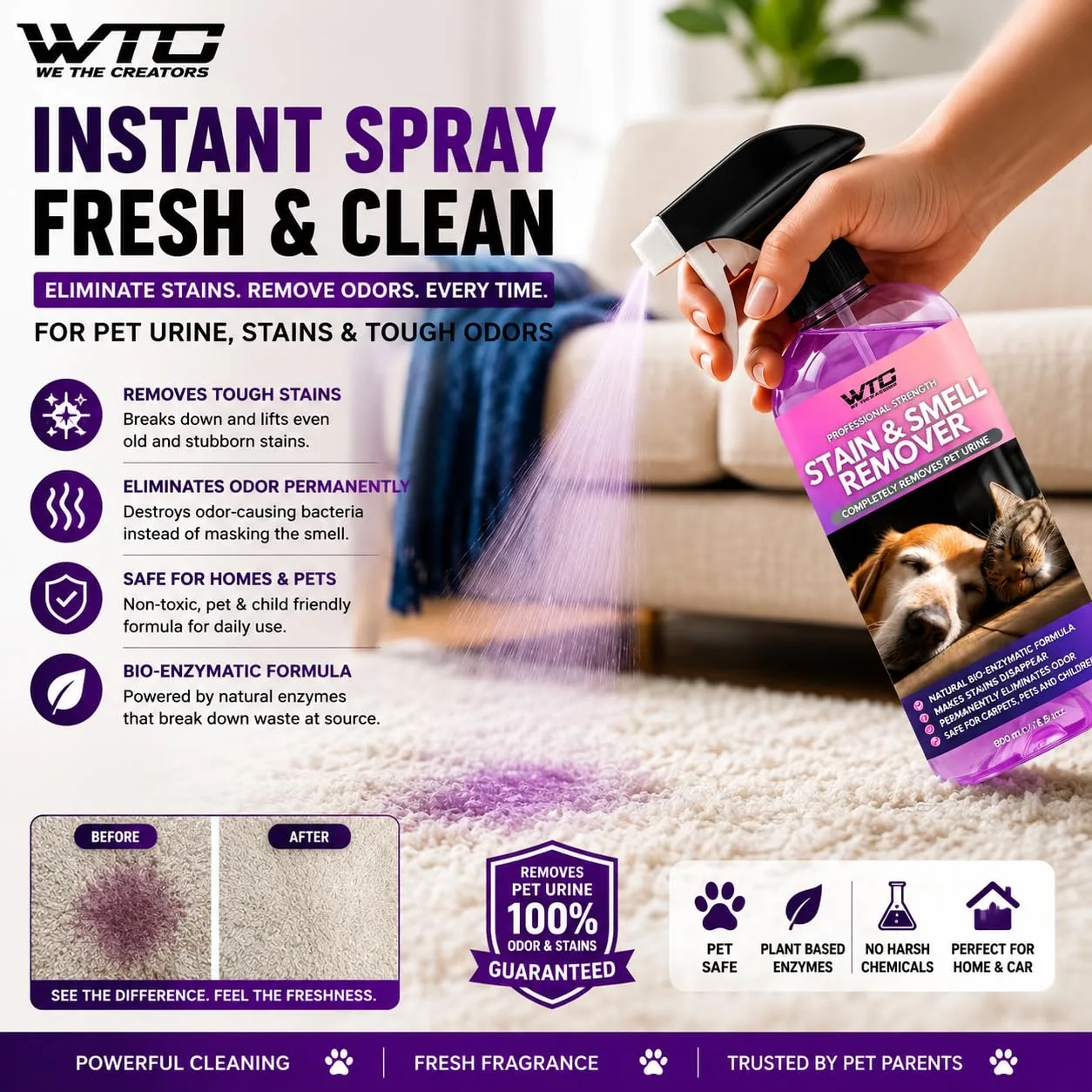 In-Depth Review: best pet odor eliminator - best pet odor eliminator: WTC Bio Enzyme Cleaner 500ml 4 WTC Bio Enzyme Cleaner - view 3