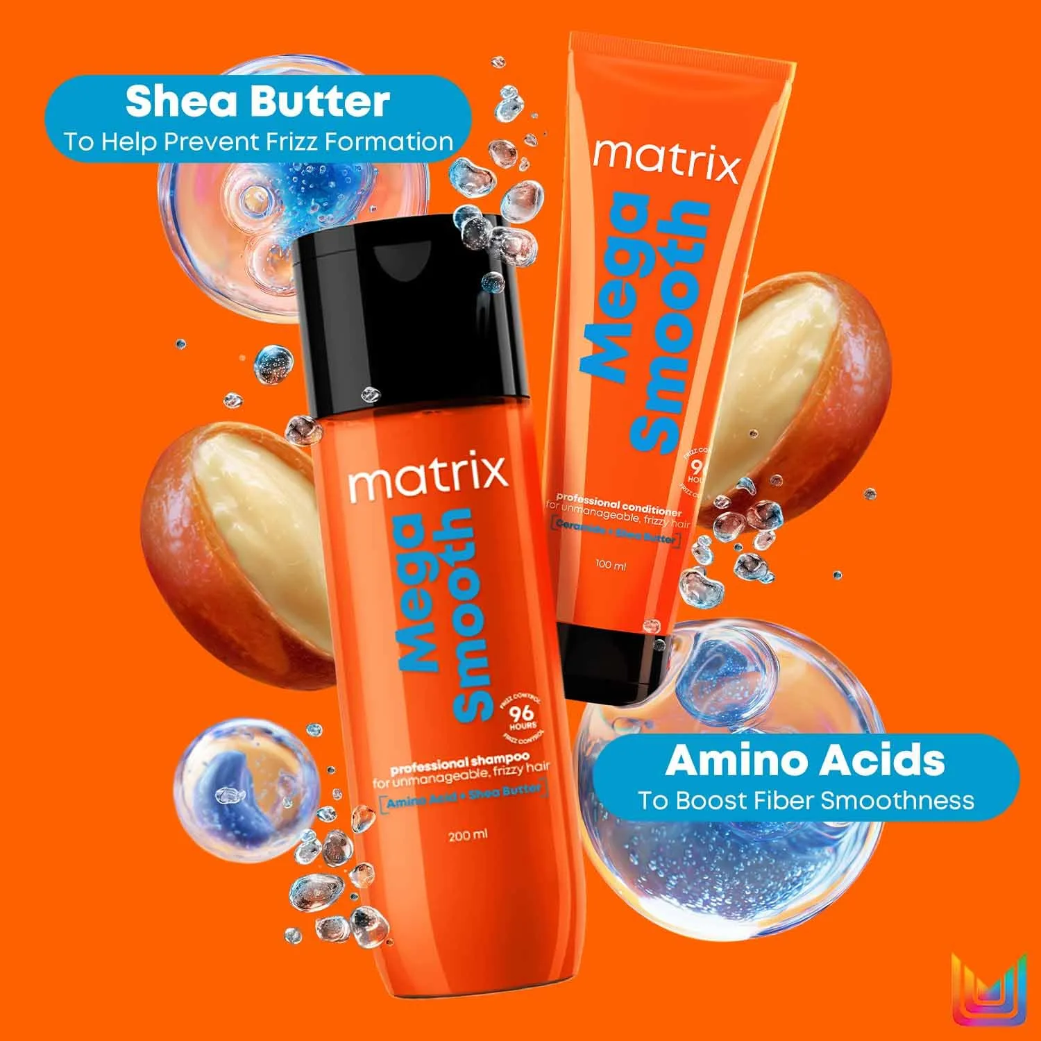 In-Depth Review: best shampoo for hair fall - Matrix Mega Smooth Shampoo and Conditioner Combo with Shea Butter |Max Smoothness for 4 Days | Used by 1 7 Matrix Mega Smooth Shampoo - view 6