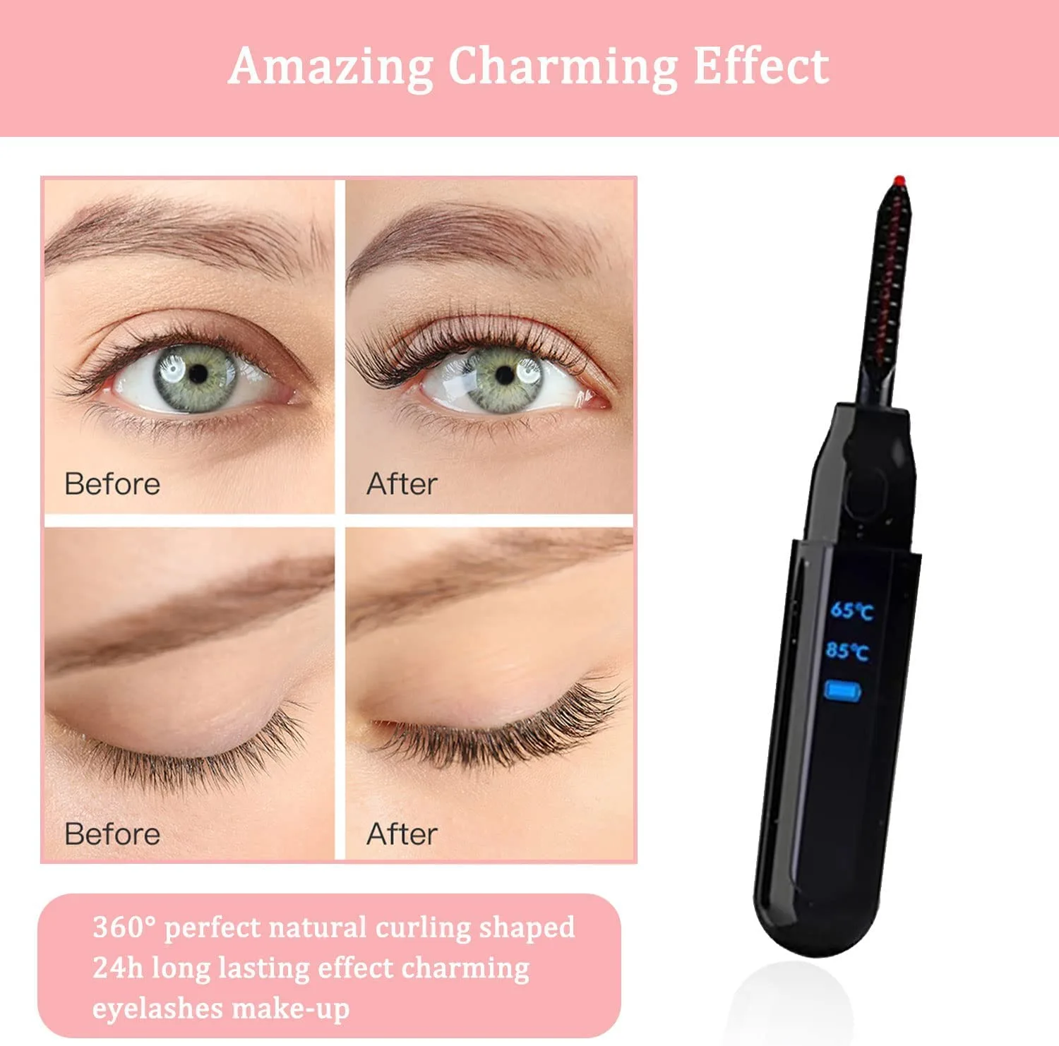 Heated Eyelash Curler, Rec - view 5