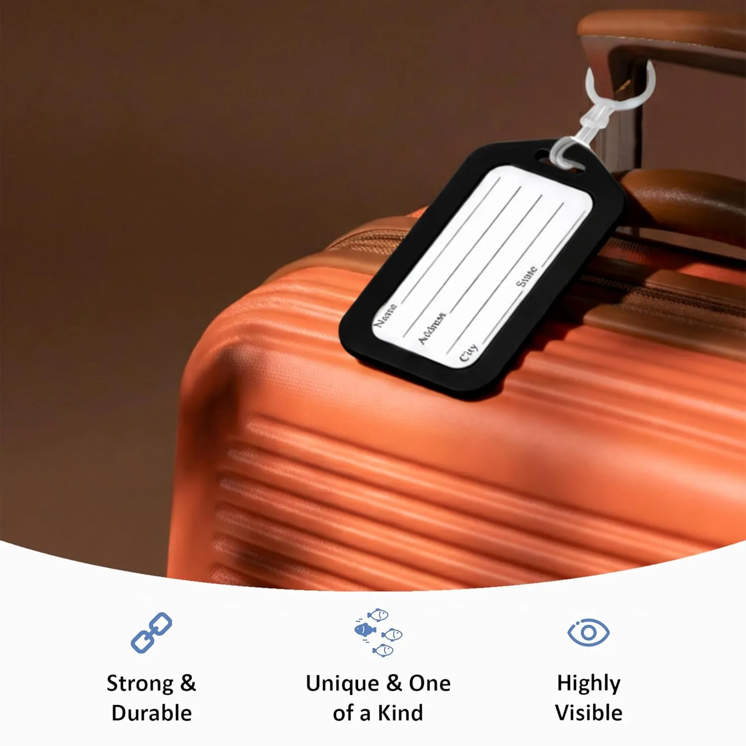 In-Depth Review: best travel bag tag - Storite Pack of 6 Luggage Tags, Smart Tag for Travel suitcases (Black) | Travel Bags Tags for Easily Identifica 3 Storite Pack of 6 Luggage T - view 2
