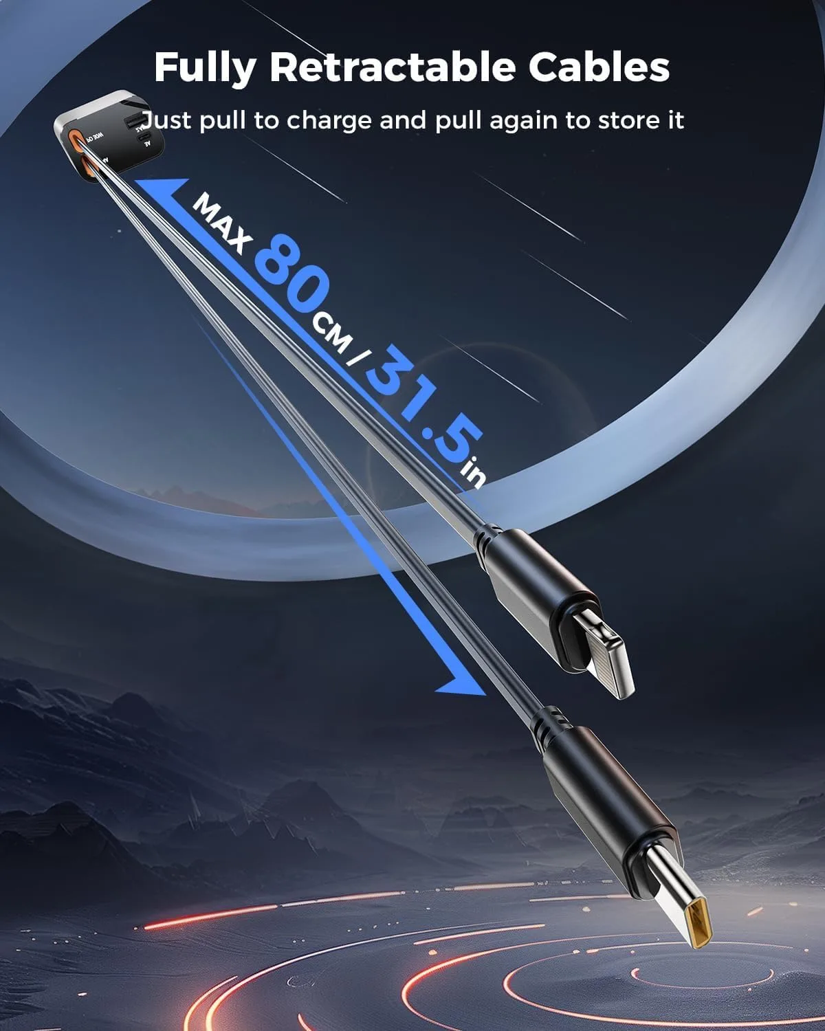 In-Depth Review: best car charger fast - Sevenaire Retractable Car Charger, 69W Super Fast Car Charger with Cables, Type C & USB-A Ports, USB-C & L Re 4 Sevenaire Retractable Car Cha - view 3