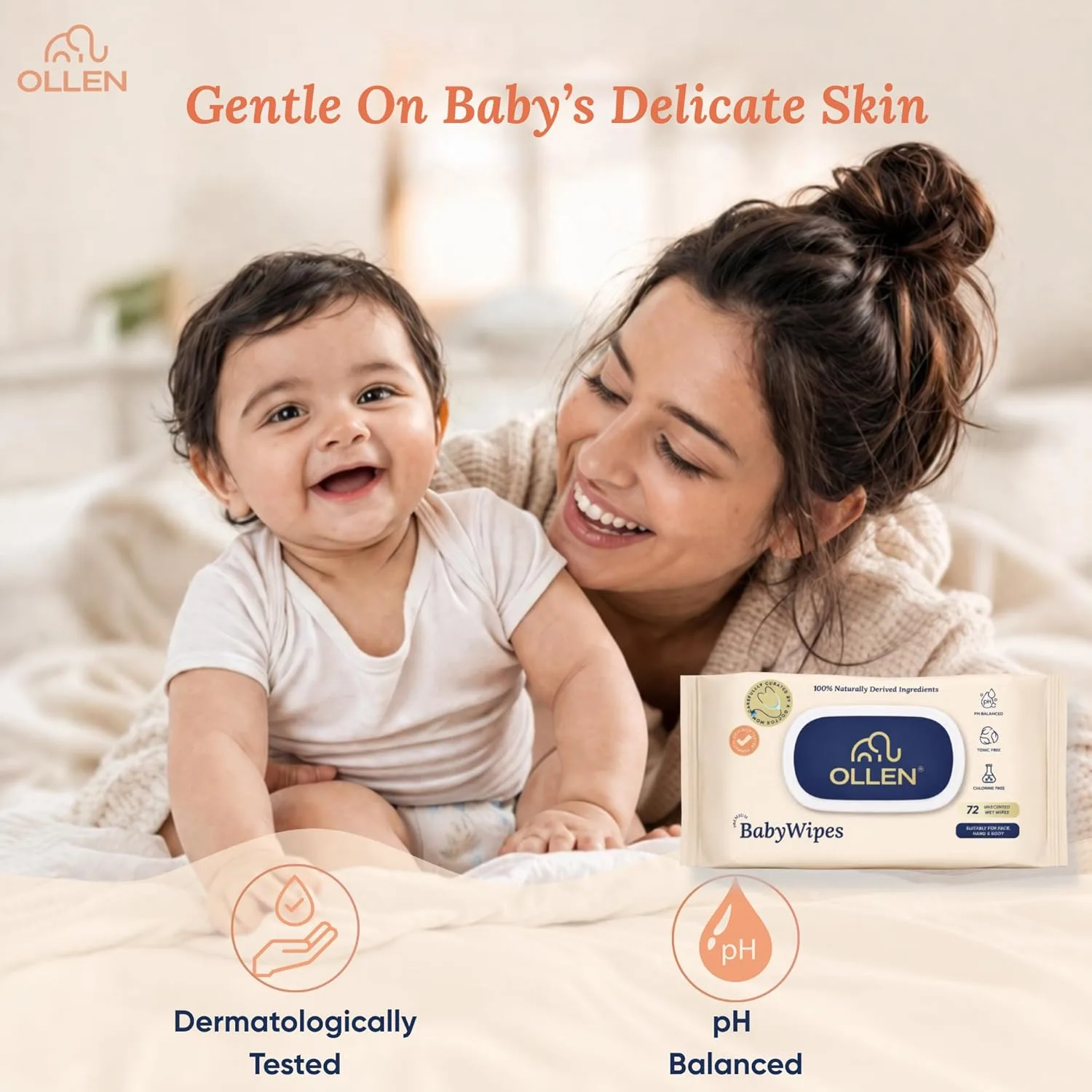 best baby wipes - OLLEN Extra Thick Baby Wipes with Lid | Wa 6 OLLEN Extra Thick Baby Wi - view 6