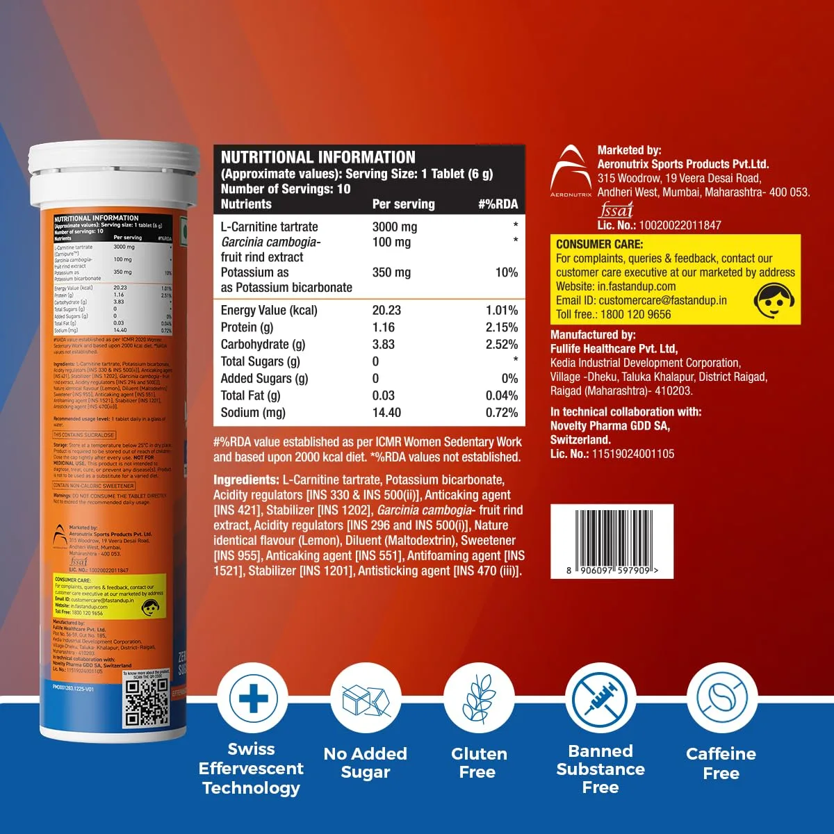 best pre workout supplement - Fast&Up L Carnitine Tartr 5 Fast&Up L Carnitine Tartrat - view 5