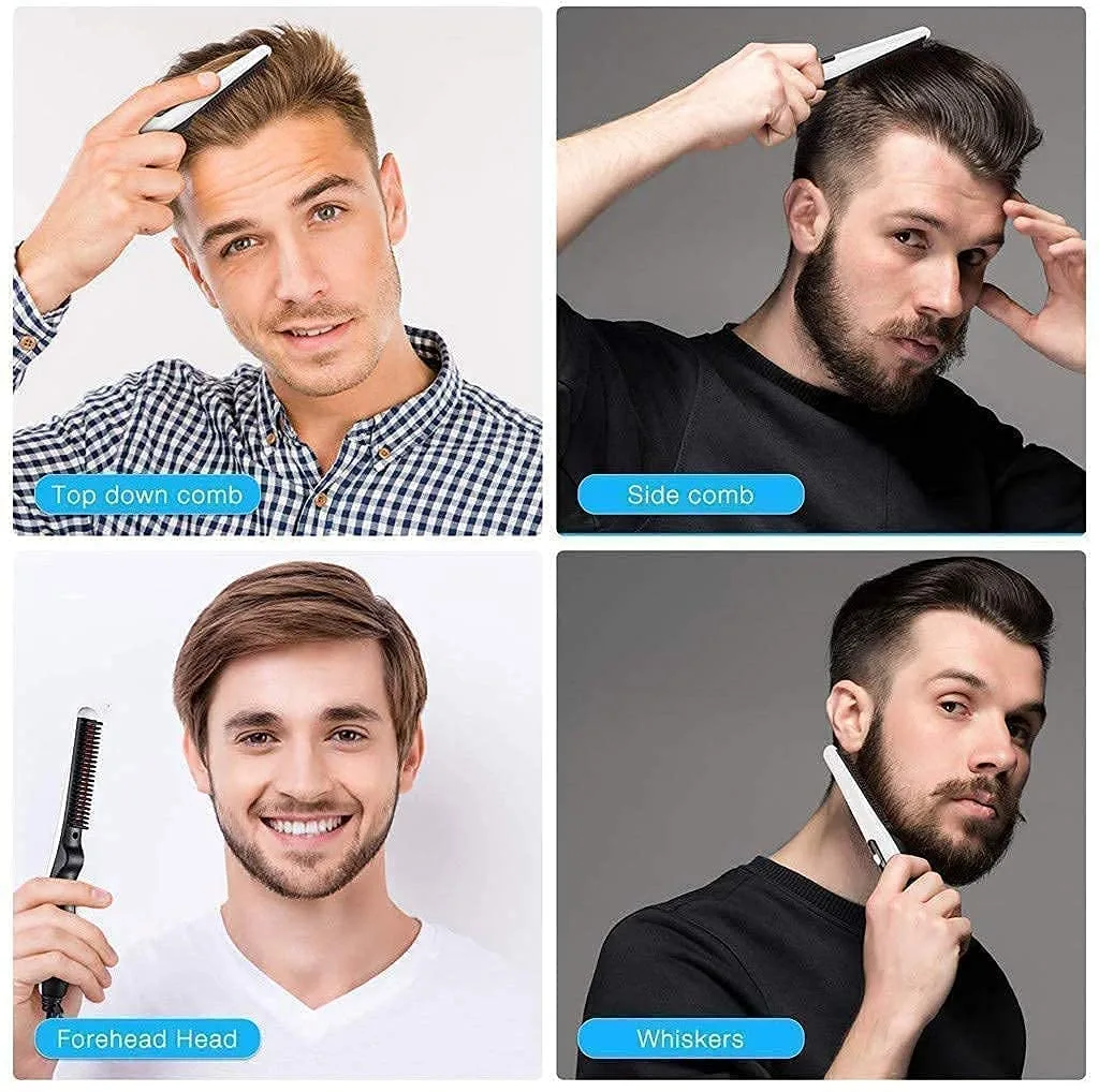 In-Depth Review: best beard straightener - AVIARA Quick Hair Styler for Men Electric Beard Straightener Massage V2 Hair Comb Multifunctional Curly Hai 6 AVIARA Quick Hair Styler f - view 5