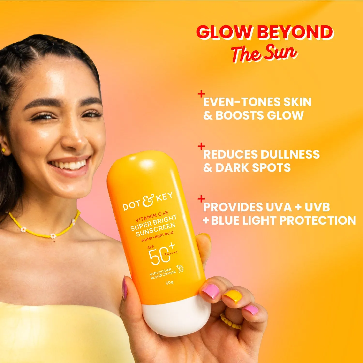 In-Depth Review: best sunscreen for indian skin - Dot & Key Vitamin C + E Super Bright Sunscreen In-Vivo Tested SPF 50+ PA++++ With New-Age UV Filters 8 Dot & Key Vitamin C + E - view 7