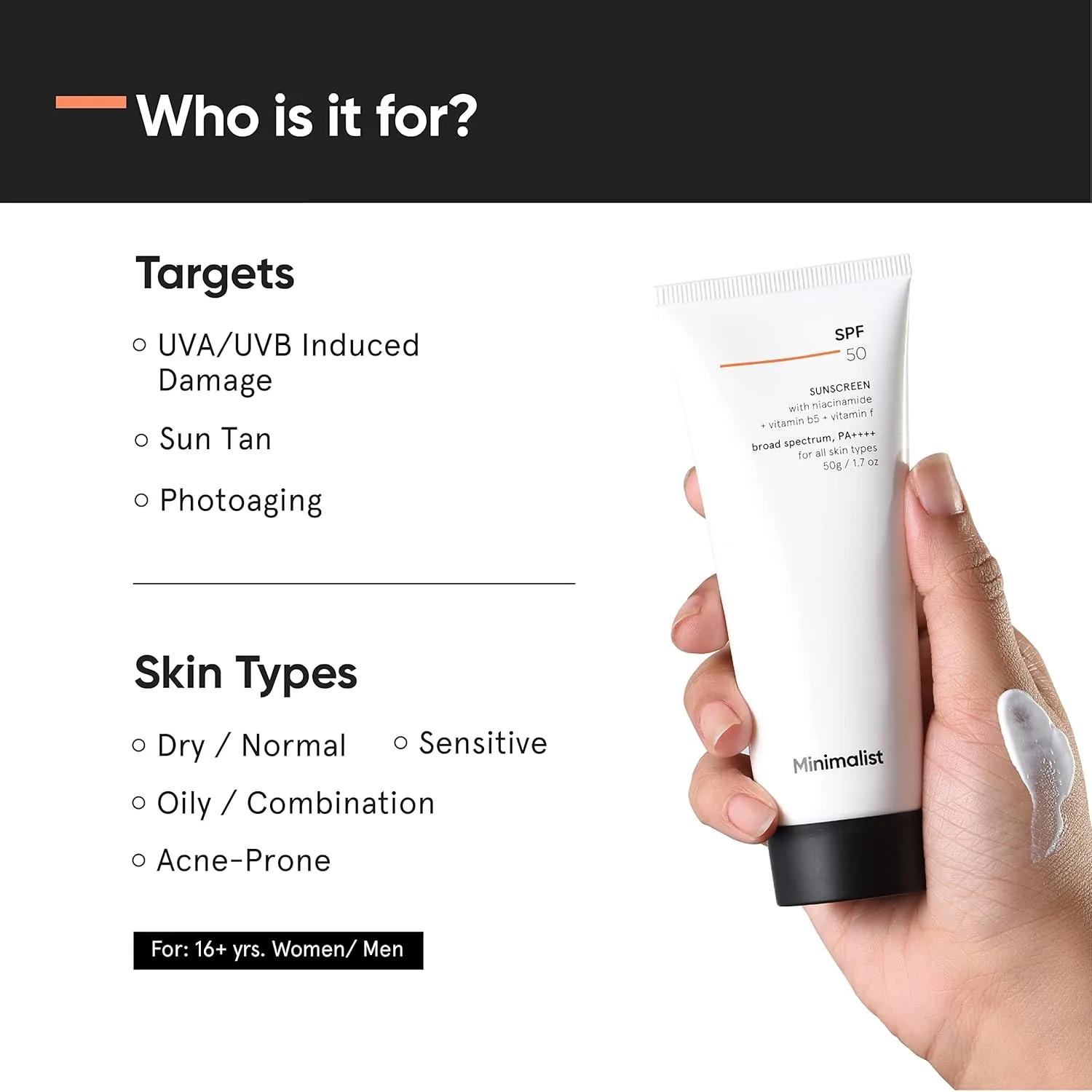 In-Depth Review: best sunscreen spf 50 - Minimalist Sunscreen SPF 50 PA+++ with Niacinamide & Multi-Vitamins | Clinically Tested in US (In-Vivo) | 7 Minimalist Sunscreen SPF 50 PA - view 6
