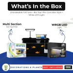 Buraq Curved Aquarium Fis - view 3