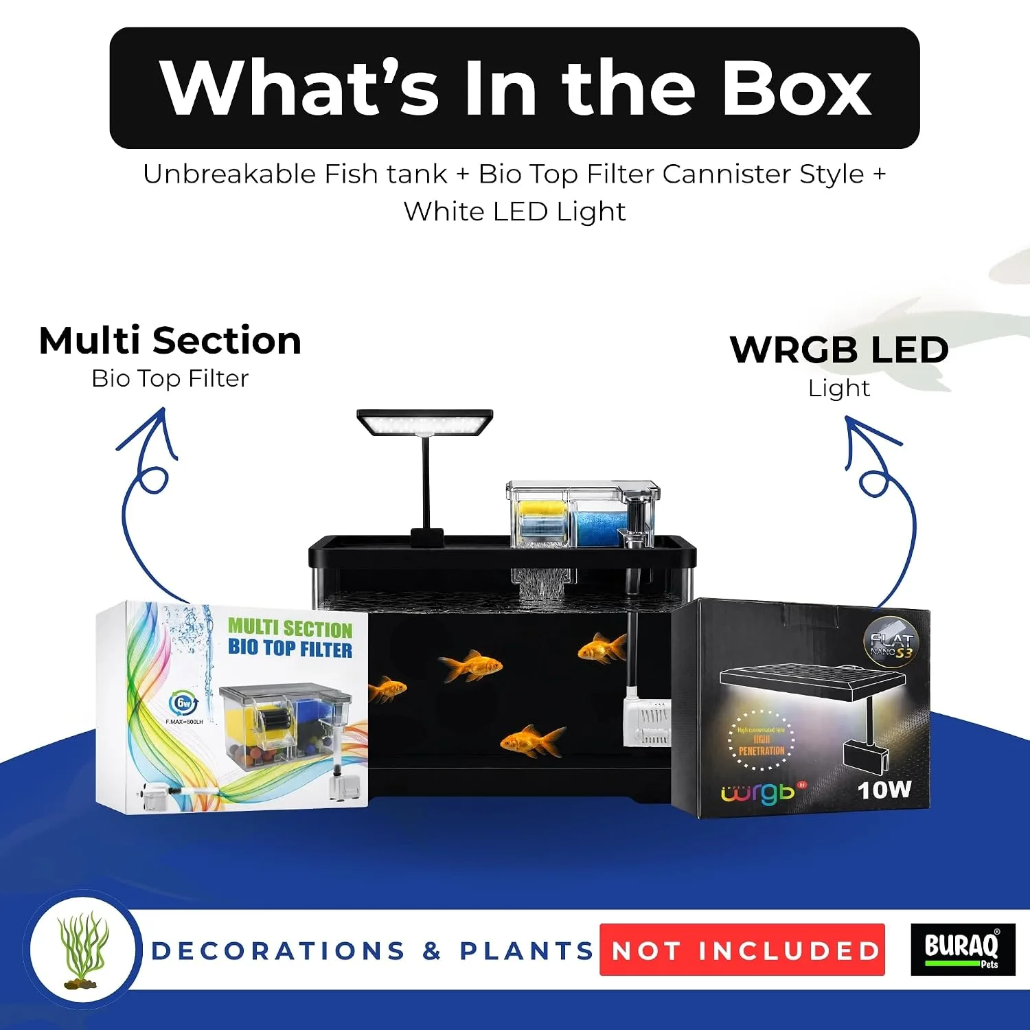 best fish tank aquarium - Buraq Curved Aquarium Fish Tank Al 3 Buraq Curved Aquarium Fis - view 3