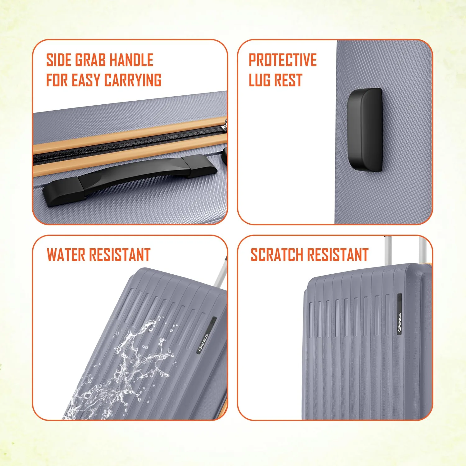 best hard shell suitcase - Safari Genius Alley Set of 3 (Cab 6 Safari Genius Alley Set of - view 6