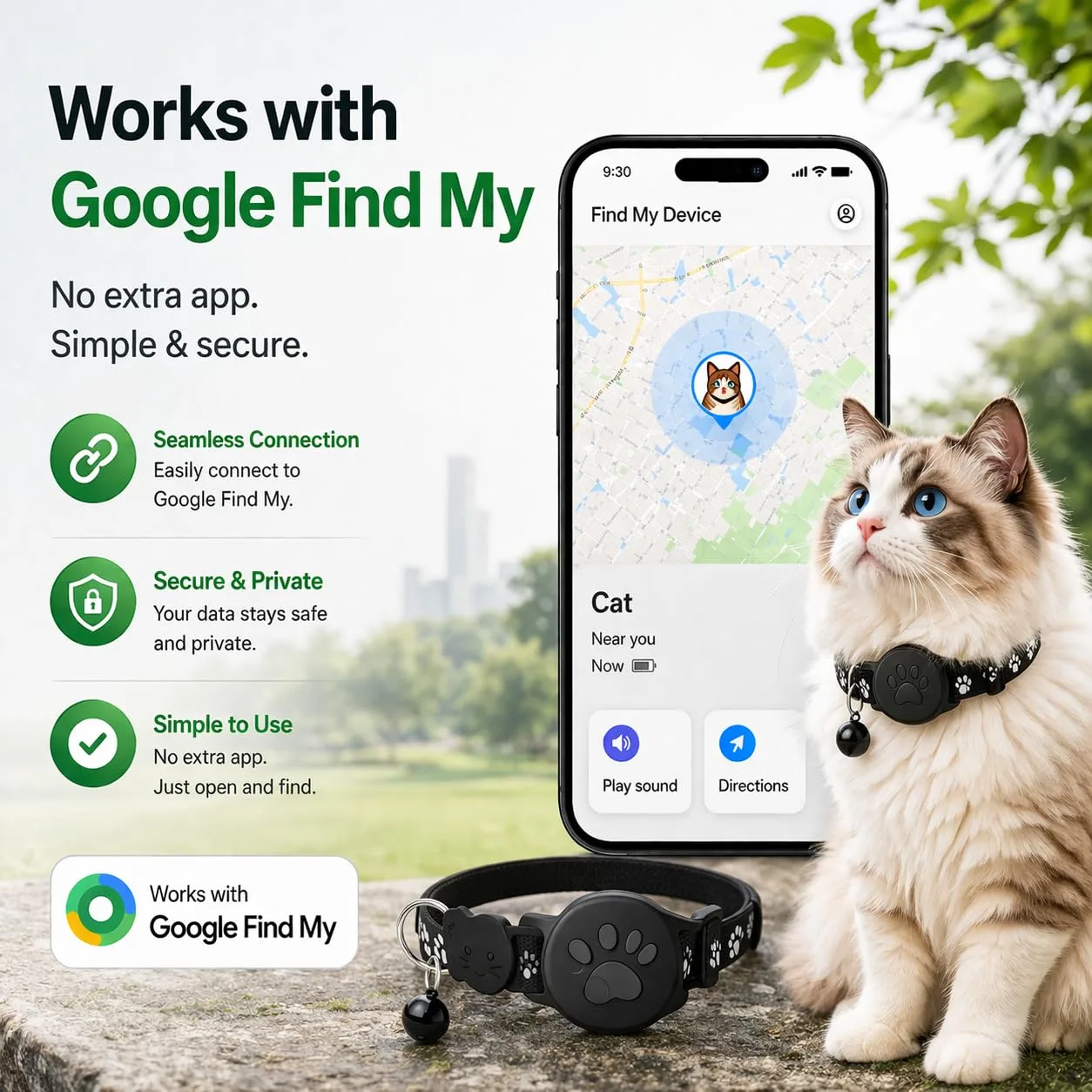 best pet gps tracker - Pet Tracker,GPS Collar for Cats (Andr 3 Pet Tracker,GPS Collar - view 3