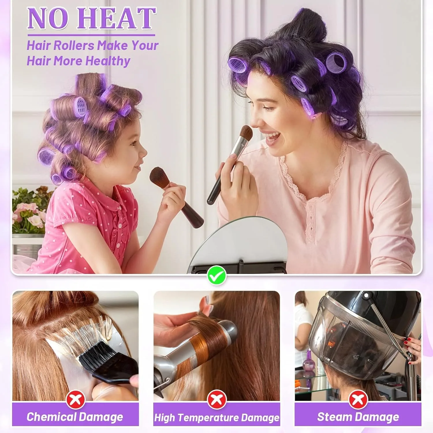 In-Depth Review: best hair rollers set - Self Grip Hair Curlers Set (34 Pieces) – 24 Hair Rollers in 4 Sizes (Large, Medium, Small & Extra Small) wi 5 Self Grip Hair Curlers S - view 4