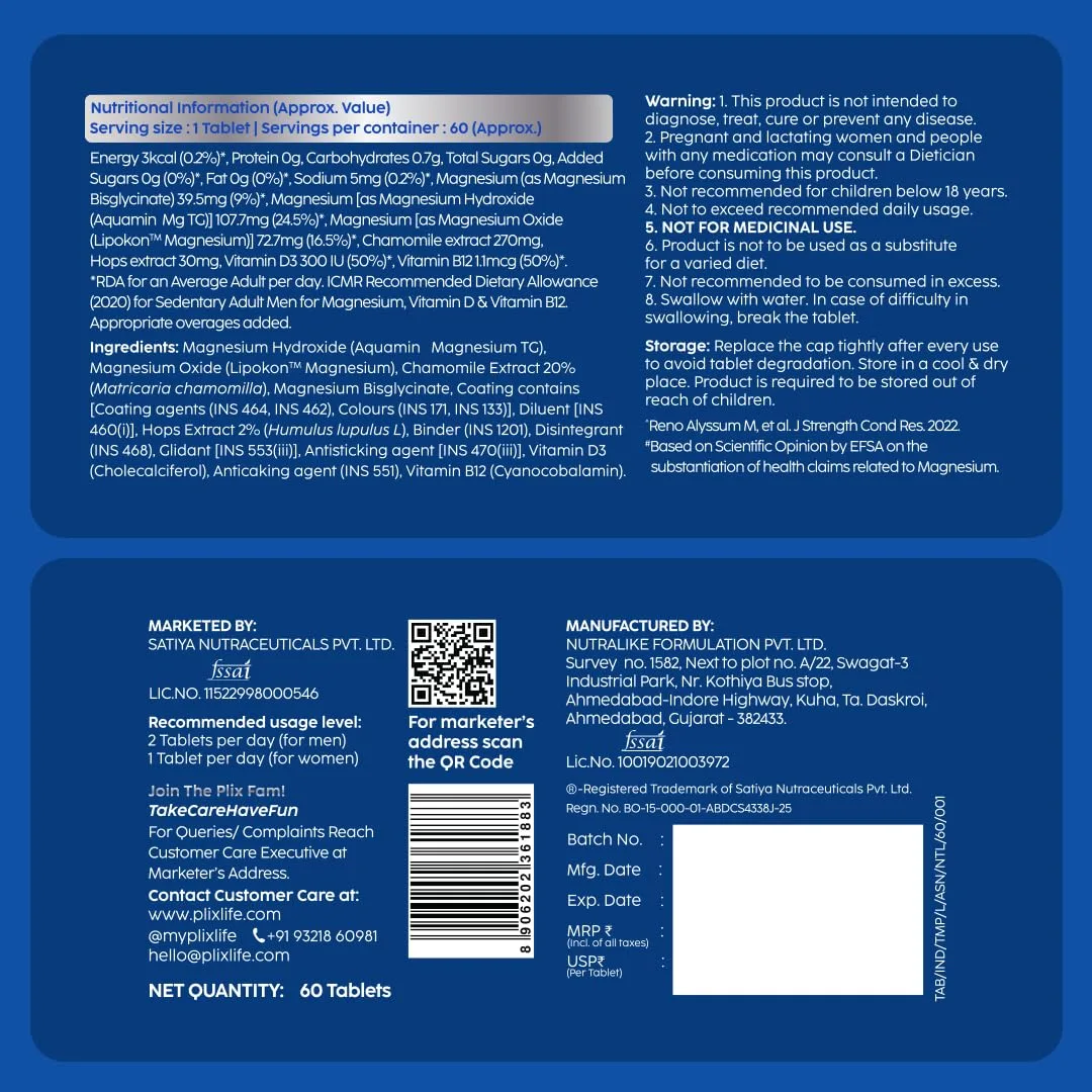 best magnesium tablets - PLIX THE PLANT FIX Tri-Magnesium Pl 9 PLIX THE PLANT FIX Tri-M - view 9