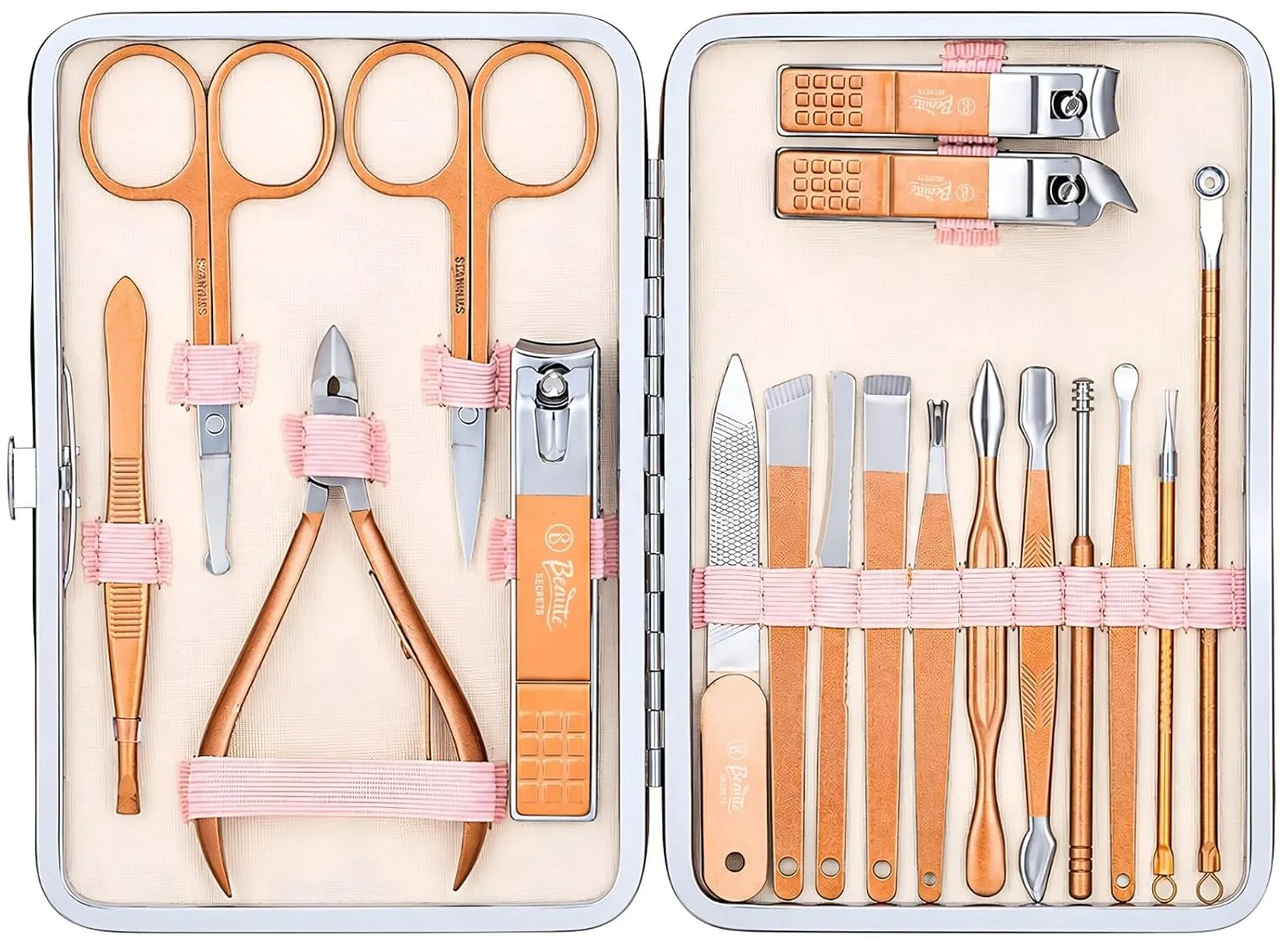 In-Depth Review: best nail clipper set - Beauté Secrets Manicure Kit, pedicure tools for feet, Nail Clipper, Manicure Pedicure kit for women and Men, 1 best nail clipper set