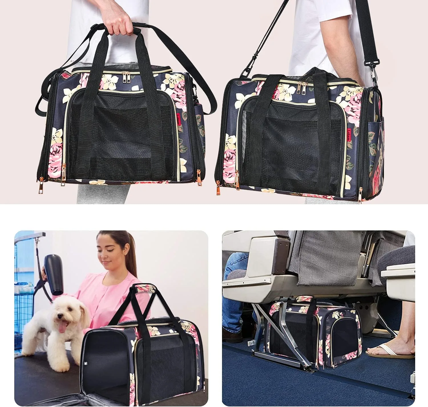 In-Depth Review: best pet carrier for travel - KIKA Pets Goldfinch Cat Bag Carrier | Small Dog Puppy Bag Carrier | Airline Dimension Approved Akasa - 7 KIKA Pets Goldfinch Cat - view 6