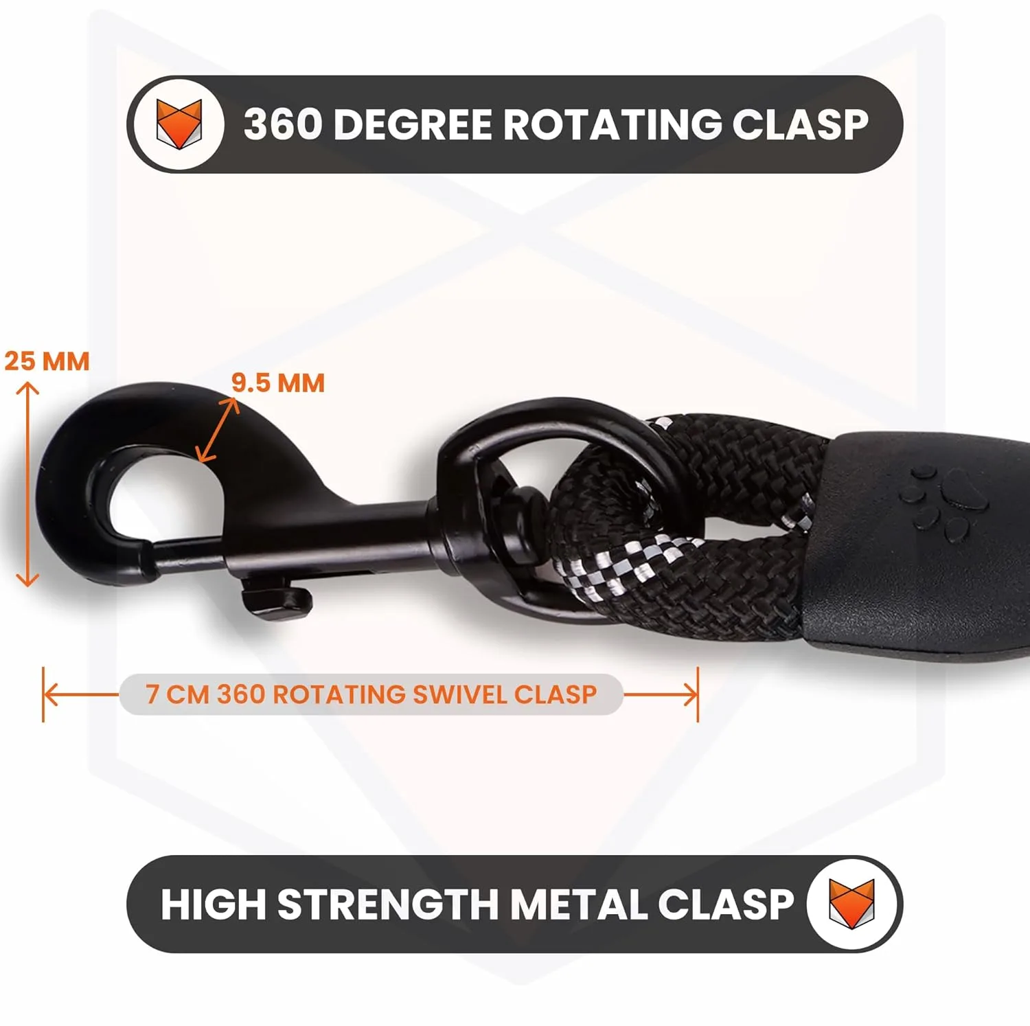 In-Depth Review: best dog leash and collar - Wooflix Heavy Duty Nylon Dog Leash | Anti Slip Padded Handle Long Dog Leash | Highly Reflective Leash for 5 Wooflix Heavy Duty Nylon Do - view 4