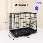 PETJOY Foldable Metal Cage - view 5
