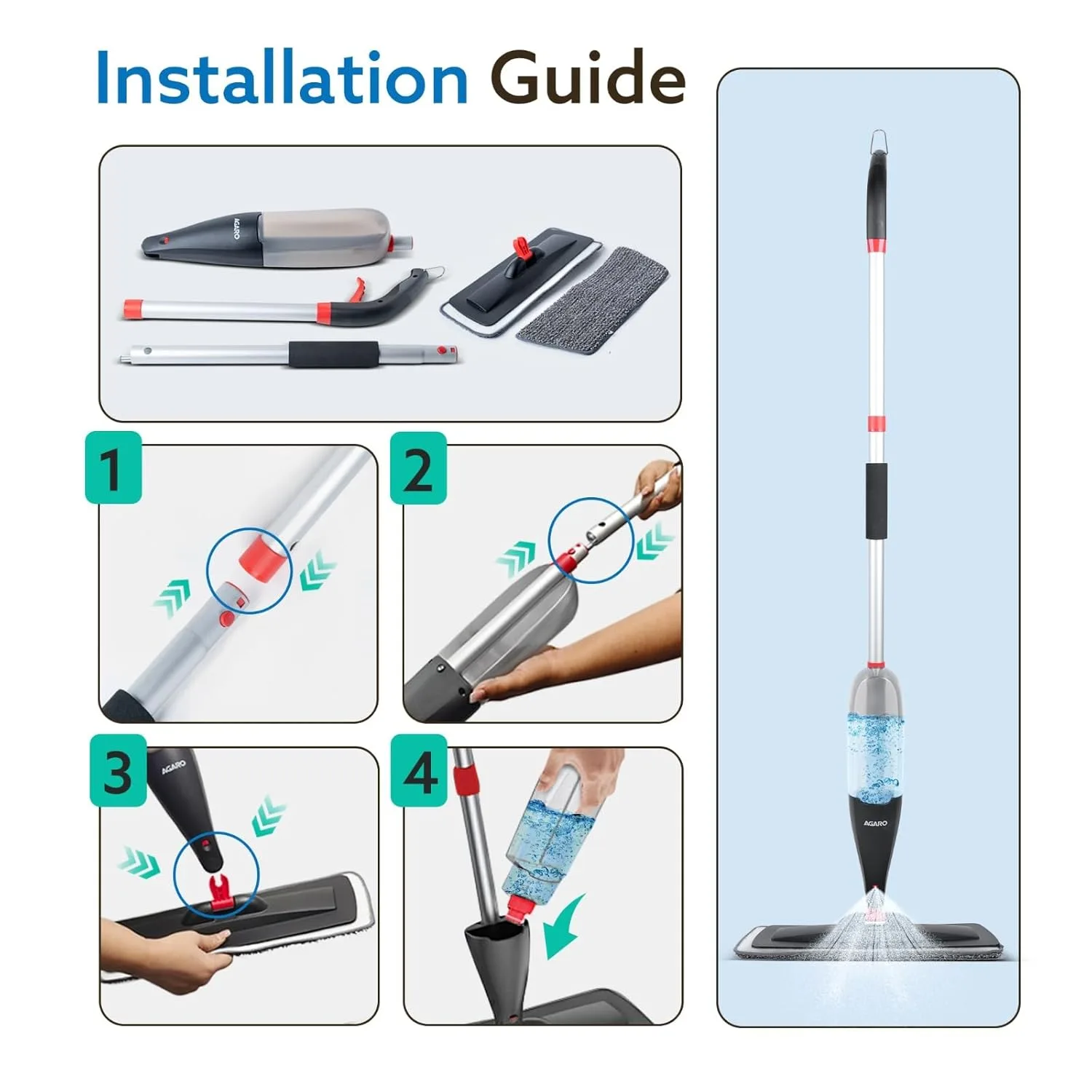 AGARO Delite Spray Mop fo - view 7