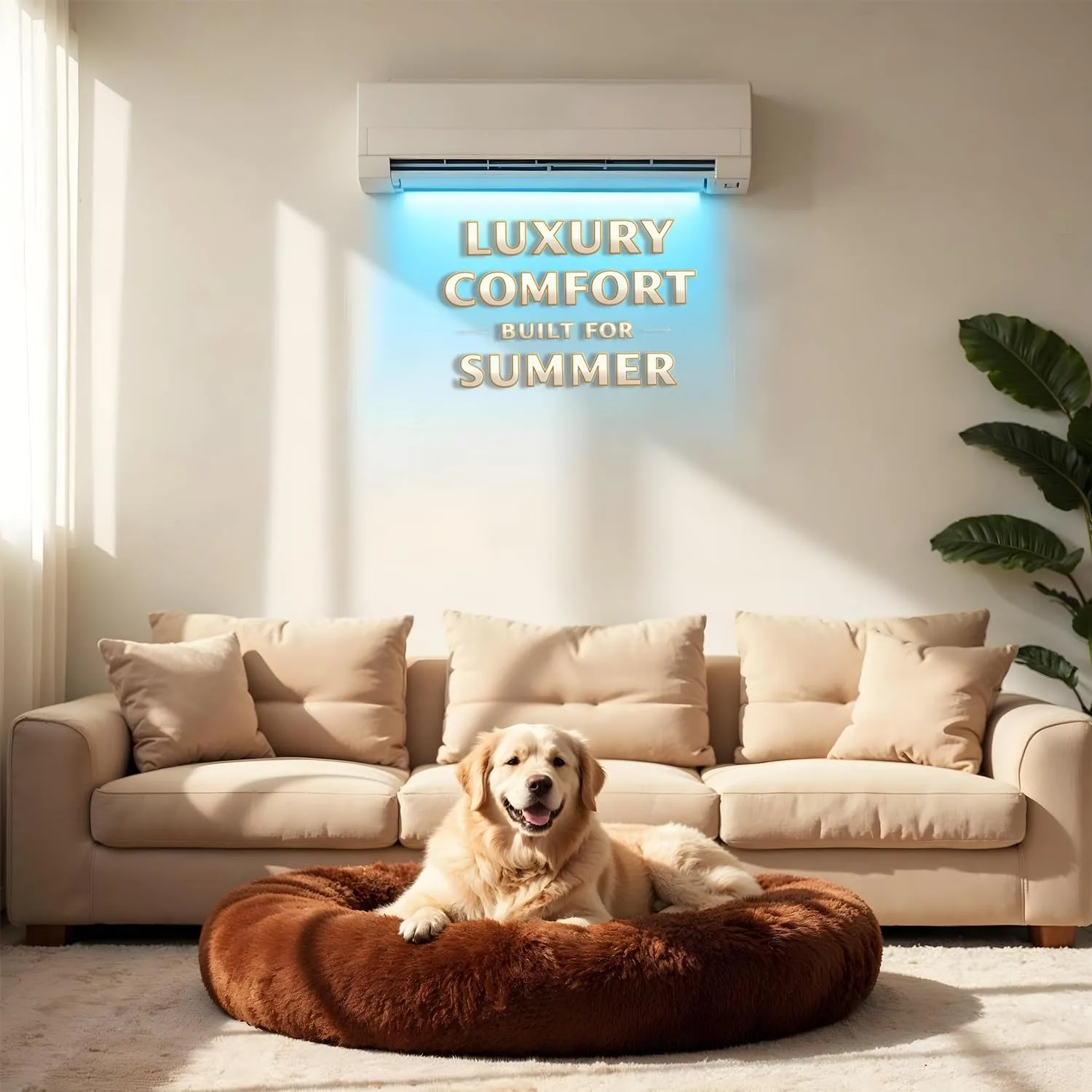 ZEXSAZONE Round Donut Pet Bed - view 2