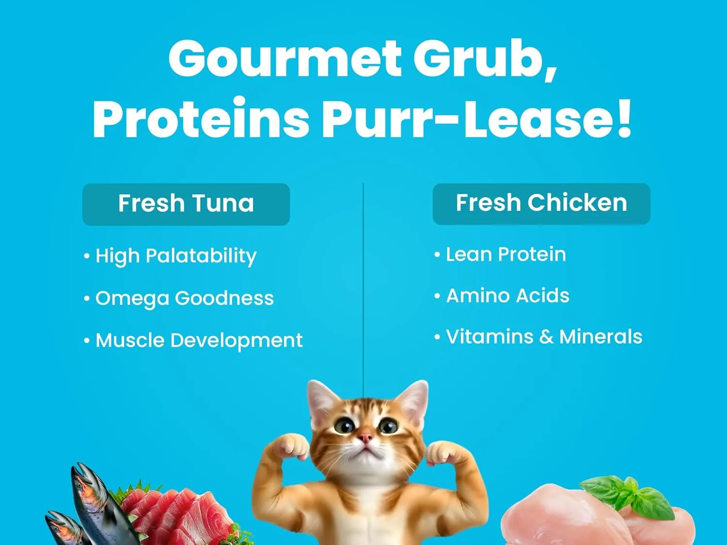 In-Depth Review: best cat food india - BARK OUT LOUD- Wet Adult Cat Food | Fresh Tuna & Chicken | Taurine | Salmon Oil- Omega | Gravy Cat Food for All 5 BARK OUT LOUD- Wet Adult - view 4