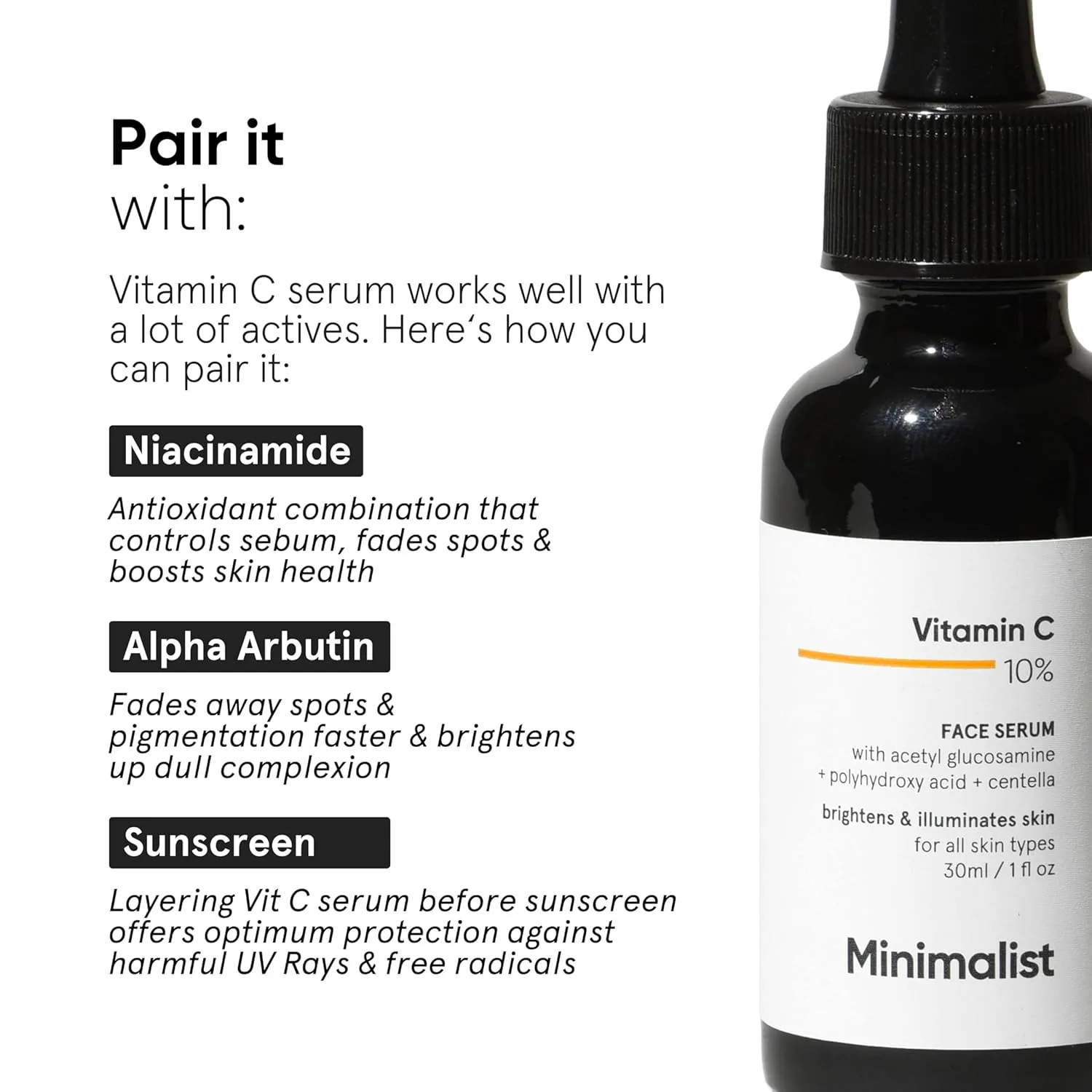 In-Depth Review: best face serum vitamin c - Minimalist 10% Advanced Vitamin C Serum for Glowing Skin | Brightening & Dark Spot Treatment | Treats Une 8 Minimalist 10% Advanced Vitami - view 7