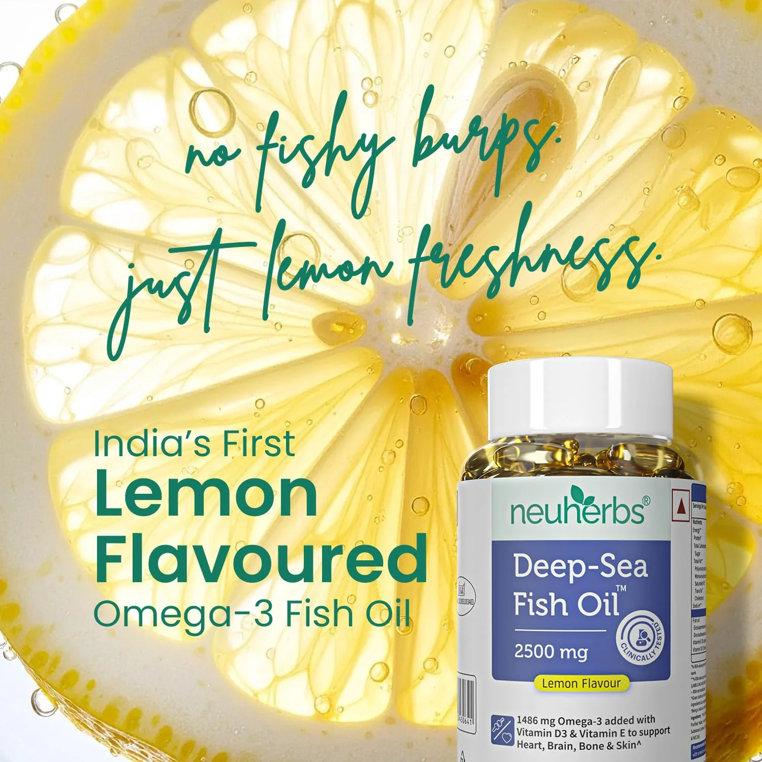 In-Depth Review: best fish oil capsules - Neuherbs Deep Sea Omega 3 Fish Oil Capsules 2500mg Triple Strength – Supplement for Heart, Brain & 6 Neuherbs Deep Sea Omega 3 Fi - view 5