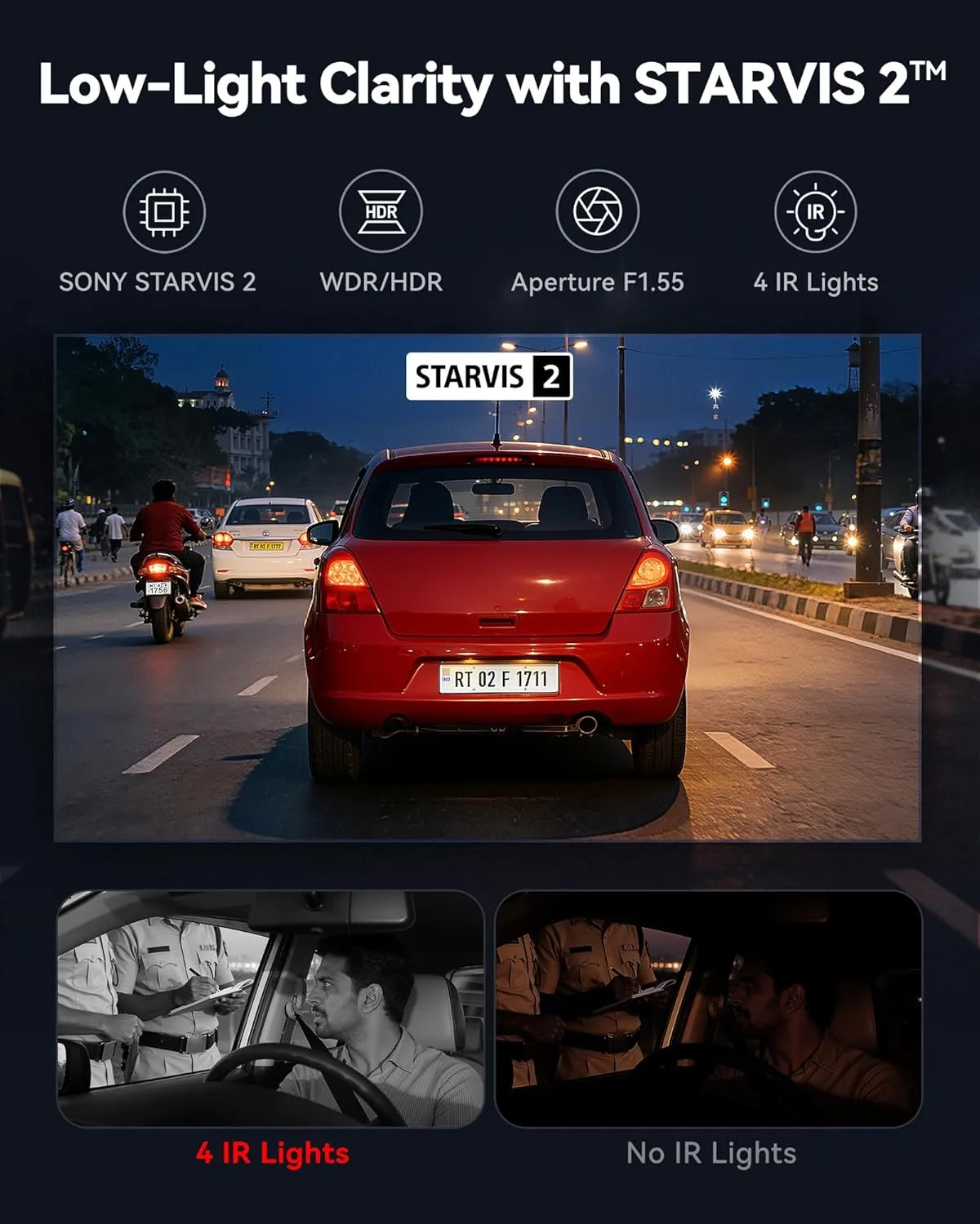 In-Depth Review: best car dashboard camera - REDTIGER F17 2026 Edition 4K 3 Channel Dash Cam, Upgraded STARVIS 2 IMX675 Sensor, 4K Front+1080P Cabin+1 4 REDTIGER F17 2026 Edition 4K - view 3
