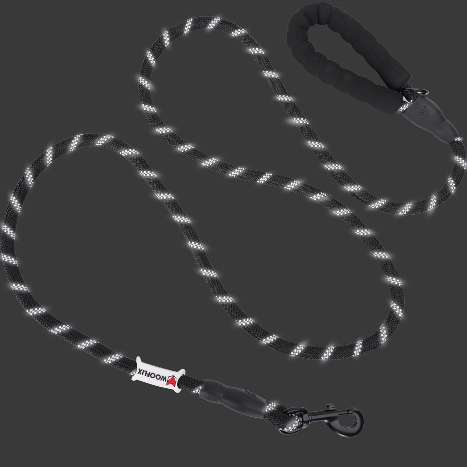 In-Depth Review: best dog leash and collar - Wooflix Heavy Duty Nylon Dog Leash | Anti Slip Padded Handle Long Dog Leash | Highly Reflective Leash for 8 Wooflix Heavy Duty Nylon Do - view 7