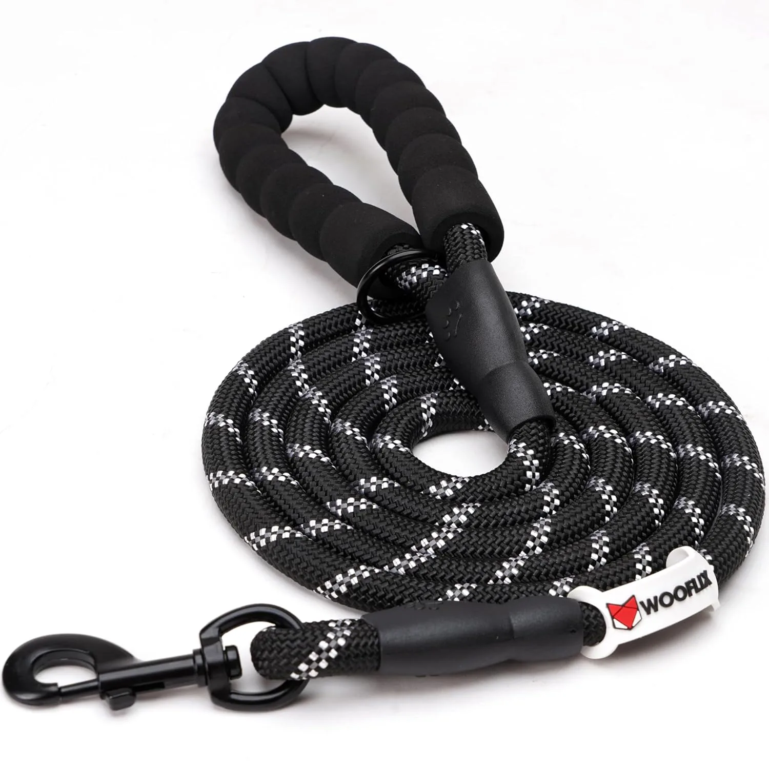 In-Depth Review: best dog leash and collar - Wooflix Heavy Duty Nylon Dog Leash | Anti Slip Padded Handle Long Dog Leash | Highly Reflective Leash for 1 best dog leash and collar