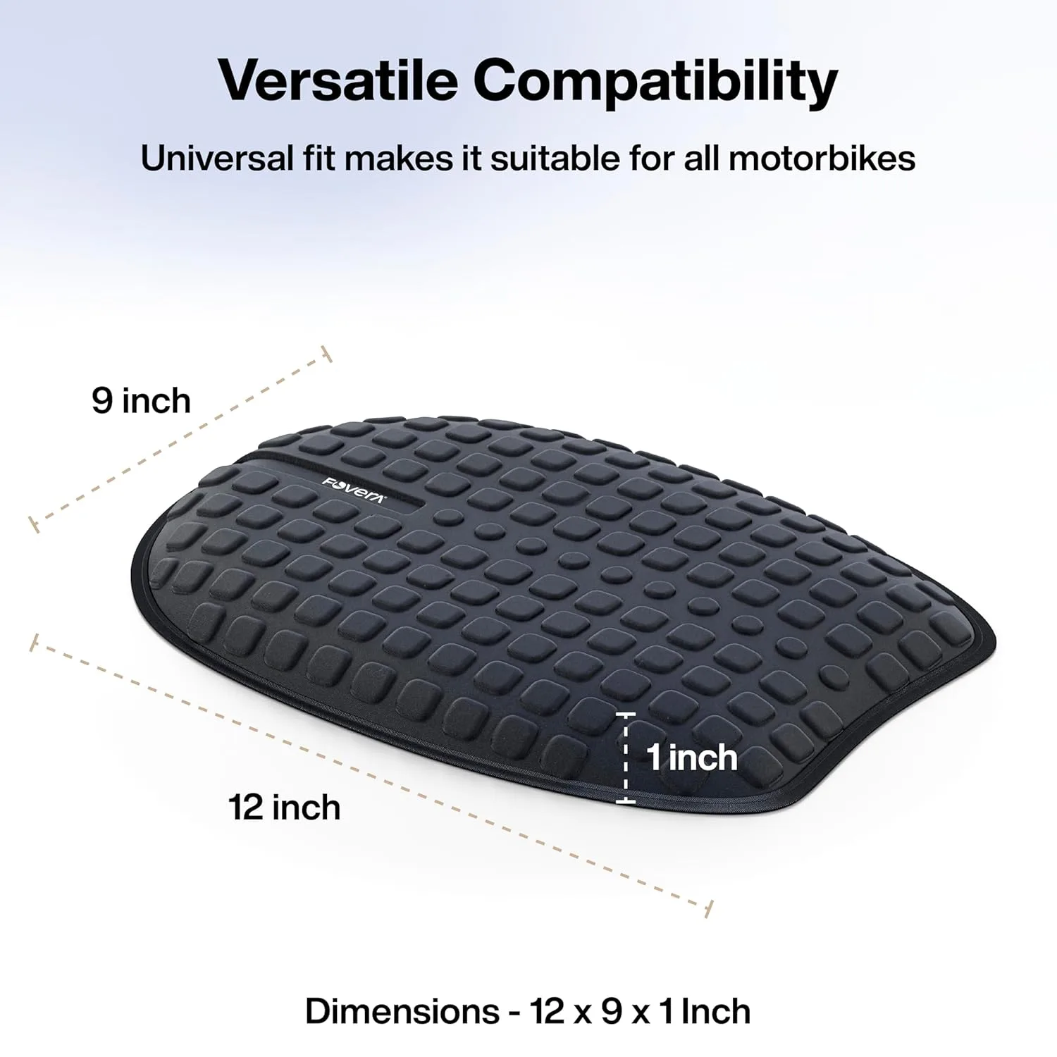 In-Depth Review: best bike seat cover - FOVERA Motorcycle Gel Seat Cushion - Supports Sit Bones, Tailbone, and Buttock Muscles - Massaging Gel Absorbs 5 FOVERA Motorcycle Gel Seat - view 4