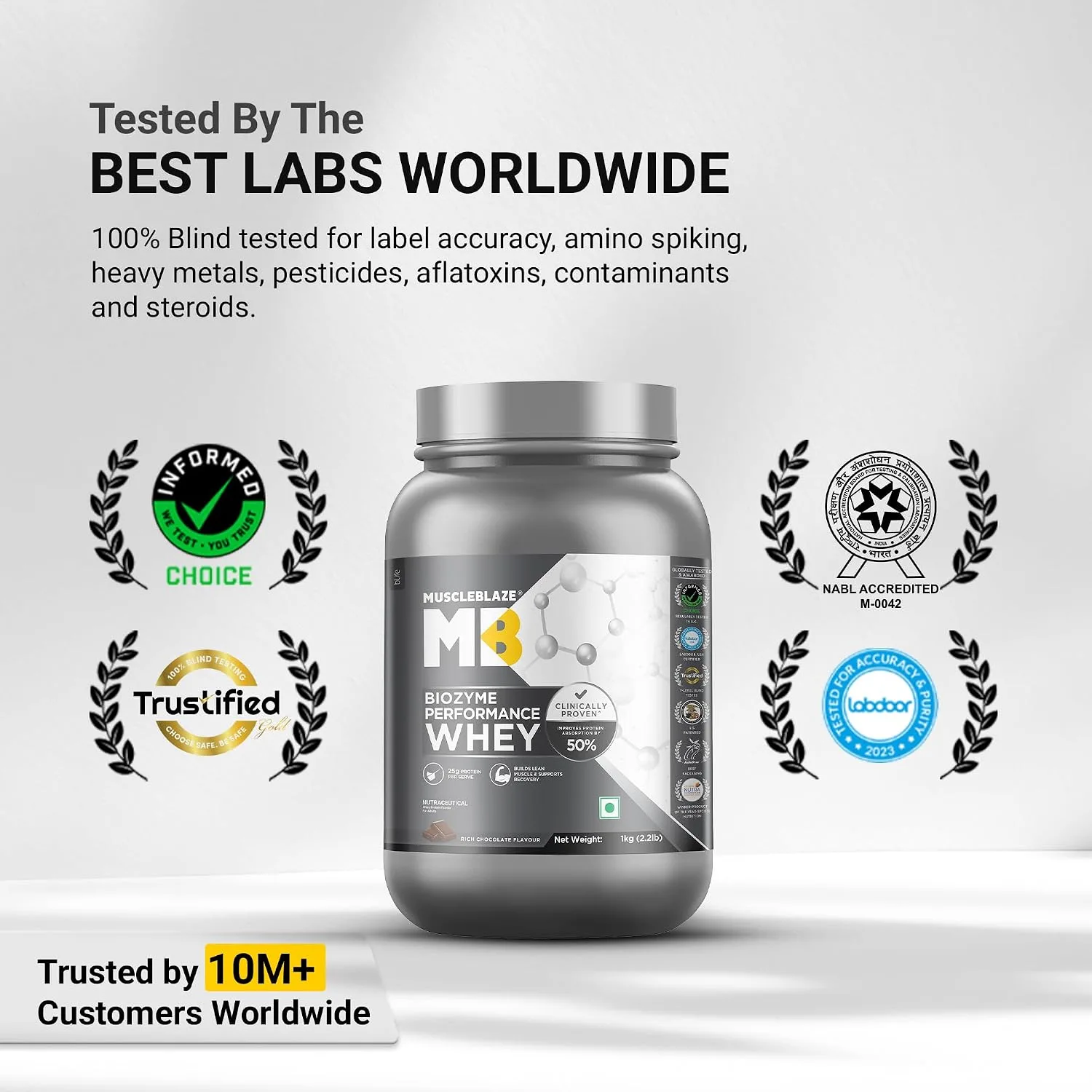 In-Depth Review: best protein powder india - MuscleBlaze Biozyme Performance Whey Protein Powder, Rich Chocolate (1kg / 2.2lbs) | 25g Protein Per Scoo 6 MuscleBlaze Biozyme Performance - view 5