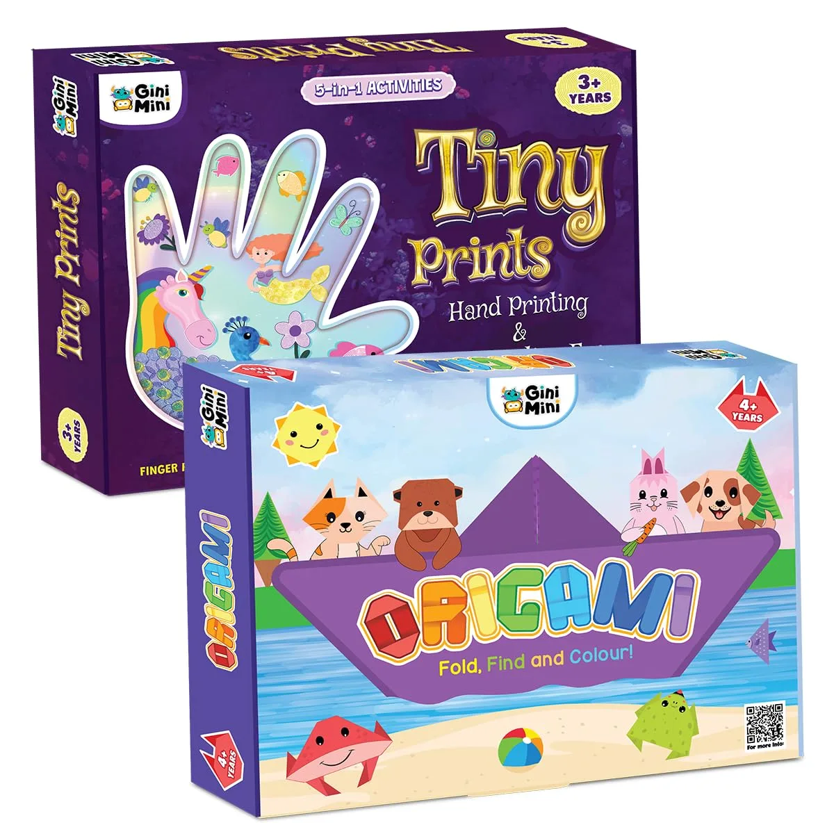 In-Depth Review: best origami paper set - GiniMini Combo DIY Craft Kit for Kids 3–6 Years | Origami Fold Find & Colour + Tiny Prints Magical Jo 1 best origami paper set