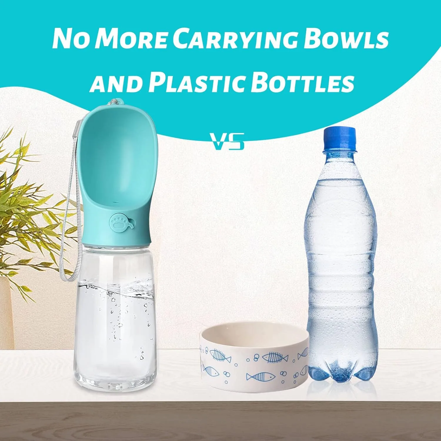 In-Depth Review: best pet water bottle - Kalimdor Dog Water Bottle, Leak Proof Portable Puppy Water Dispenser with Drinking Feeder for Pets Outdoor Wa 3 Kalimdor Dog Water Bottle, L - view 2