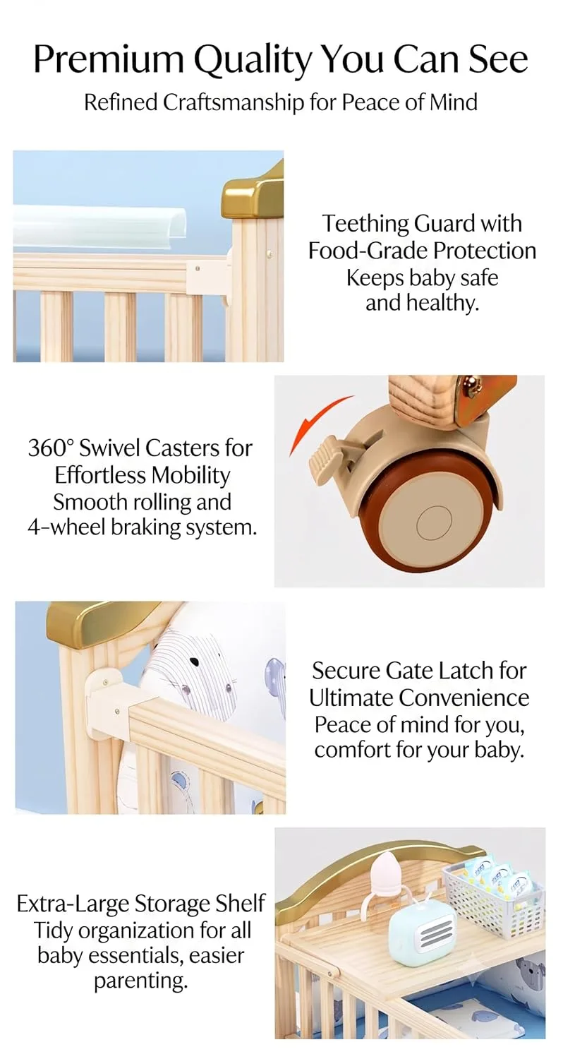 In-Depth Review: best baby crib bed - BabyTeddy® 16 in 1 Original Patented Baby Crib, Baby Cot, Toddler Bed,Cradle Rocker,Convertible Desk,Kid’s So 8 BabyTeddy® 16 in 1 Original Pa - view 7