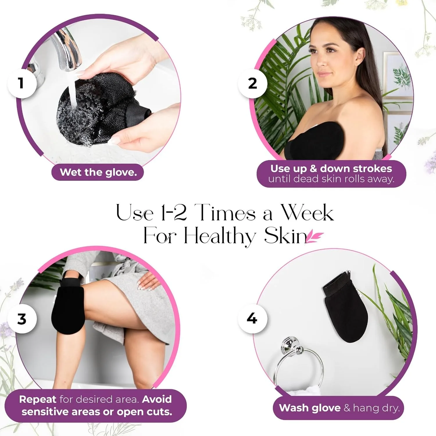 In-Depth Review: best body scrubber loofah - WBC WORLDBEAUTYCARE WBC Body Exfoliating Glove - Pure Viscose Fibre, Double-Layered Exfoliating Body Glov 3 WBC WORLDBEAUTYCARE Bo - view 2