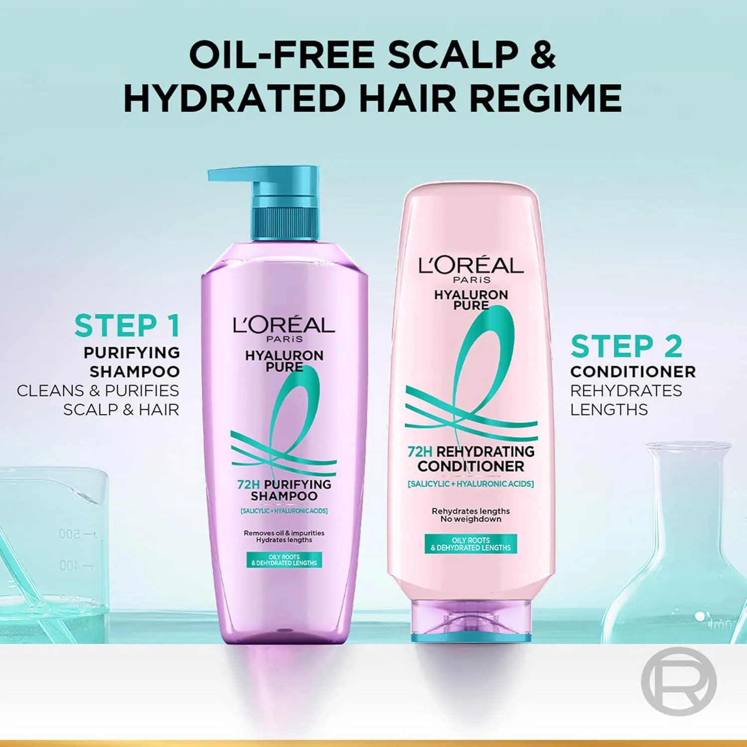 In-Depth Review: best conditioner for dry hair - L’Oréal Paris Hyaluron Pure 72H Purifying Shampoo, For oily scalp & dry hair with salicylic and hy 8 L’Oréal Paris Hyaluron Pure - view 7