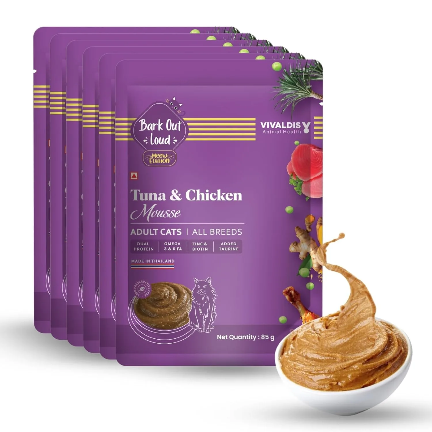 In-Depth Review: best cat food india - BARK OUT LOUD- Wet Adult Cat Food | Fresh Tuna & Chicken | Taurine | Salmon Oil- Omega | Gravy Cat Food for All 1 best cat food india