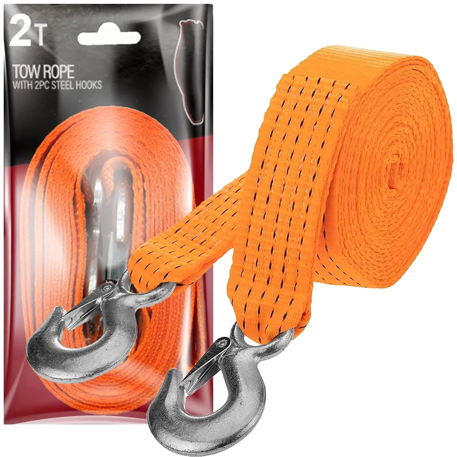 In-Depth Review: best car tow rope - Xtremeauto Heavy Duty Tow Rope Straps With Steel Hooks Car Breakdown Recovery Equipment Cable Winch Rope – 2 best car tow rope